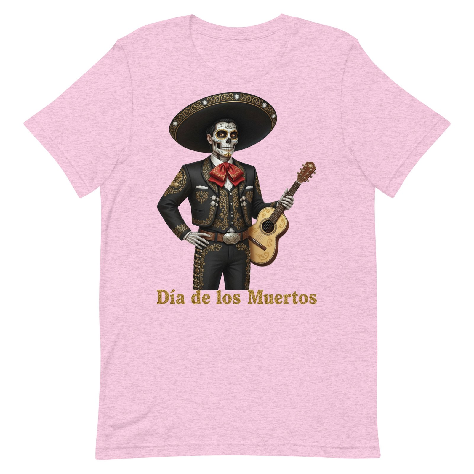 Catrin with guitar Dia de los Muertos Unisex t-shirt - Image 35