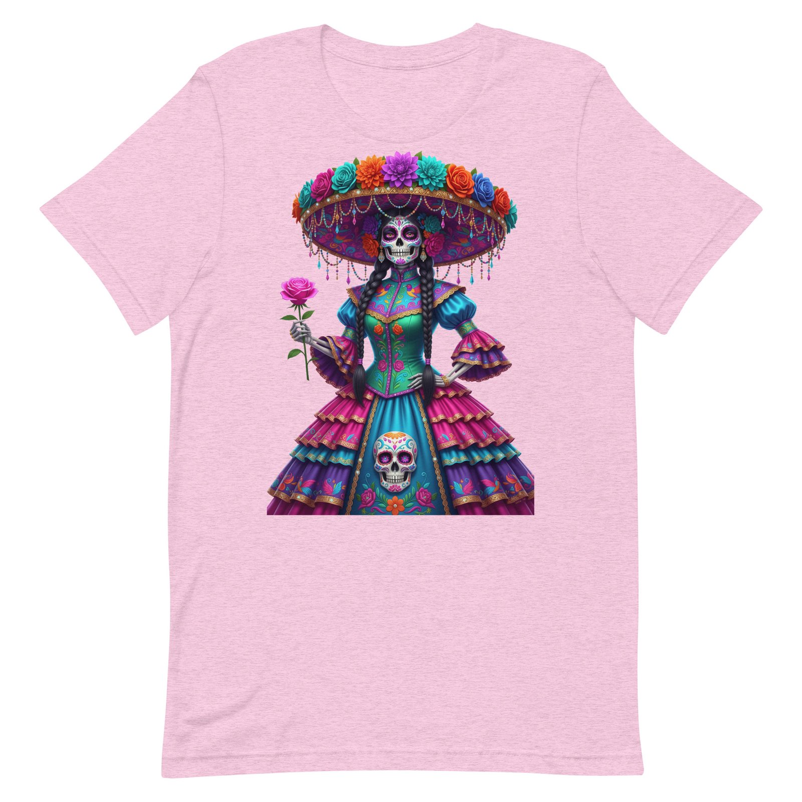 Catrina Dia de los Muertos Unisex t-shirt - Image 35