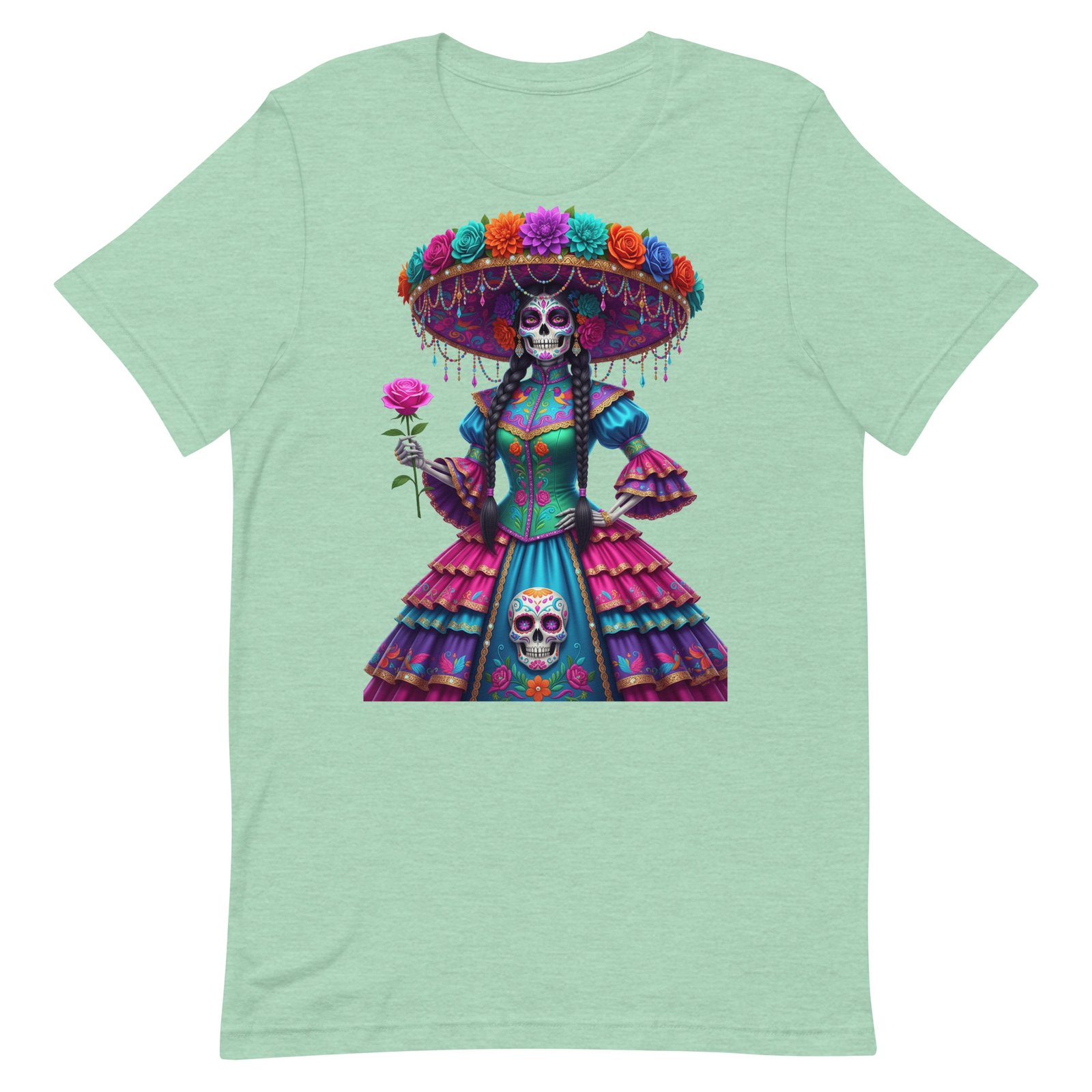 Catrina Dia de los Muertos Unisex t-shirt - Image 36