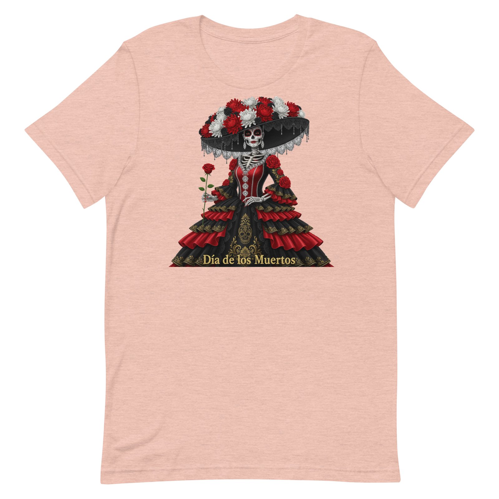 Catrina Dia de los Muertos Unisex t-shirt - Image 37