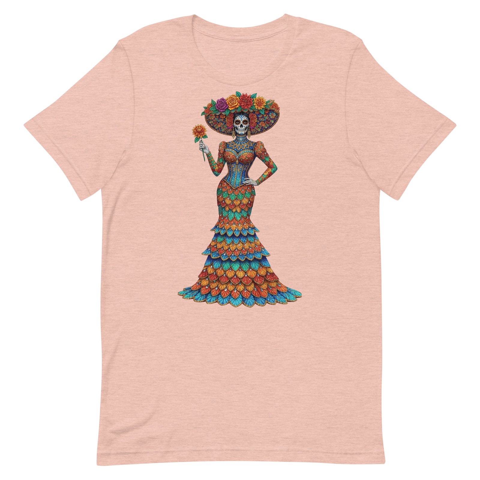 Catrina Dia de los Muertos Unisex t-shirt - Image 37