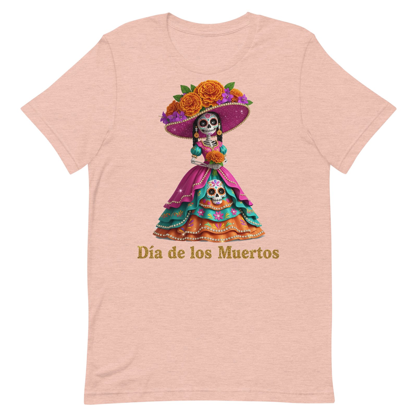 Dia de los Muertos Catrina Unisex t-shirt - Image 37