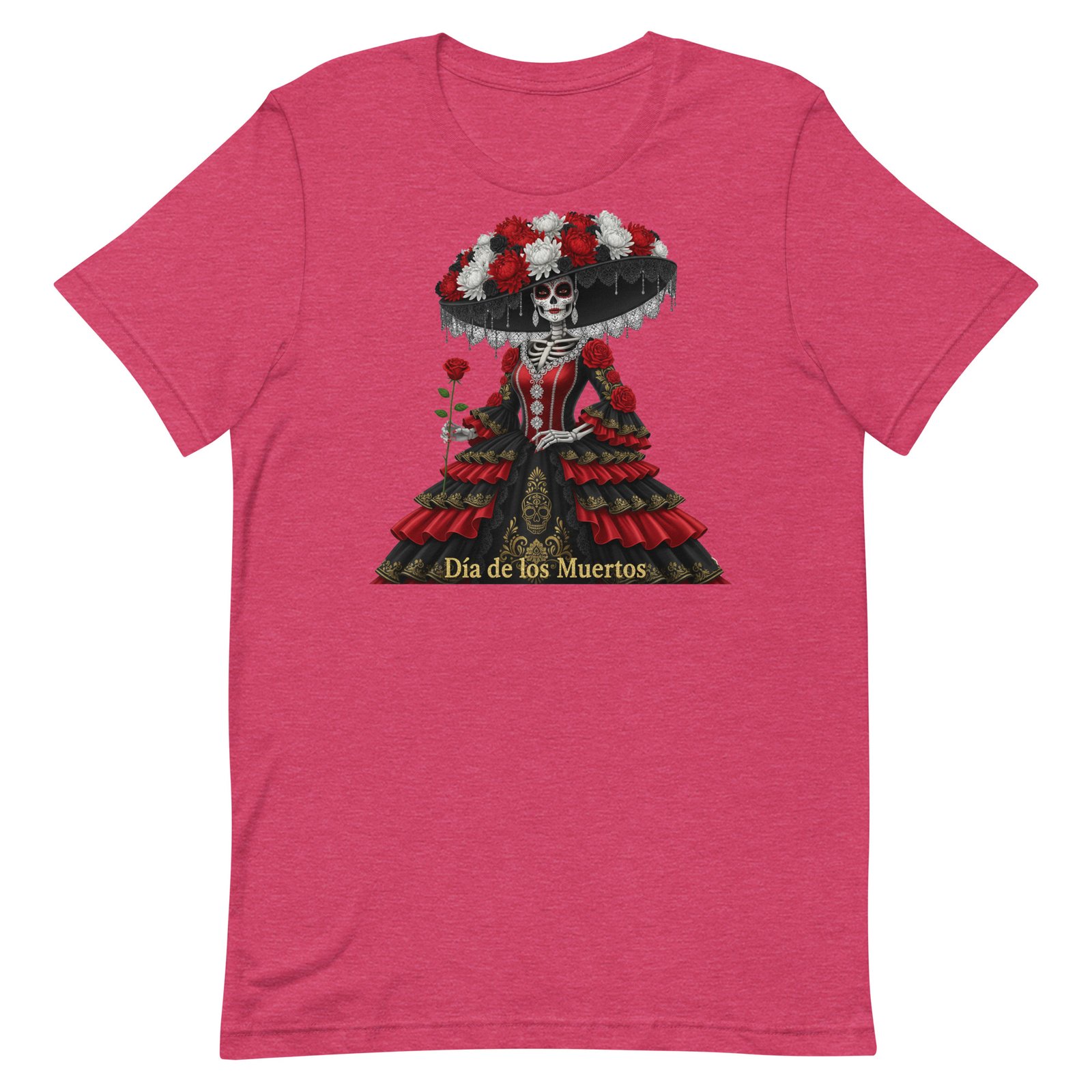 Catrina Dia de los Muertos Unisex t-shirt - Image 38