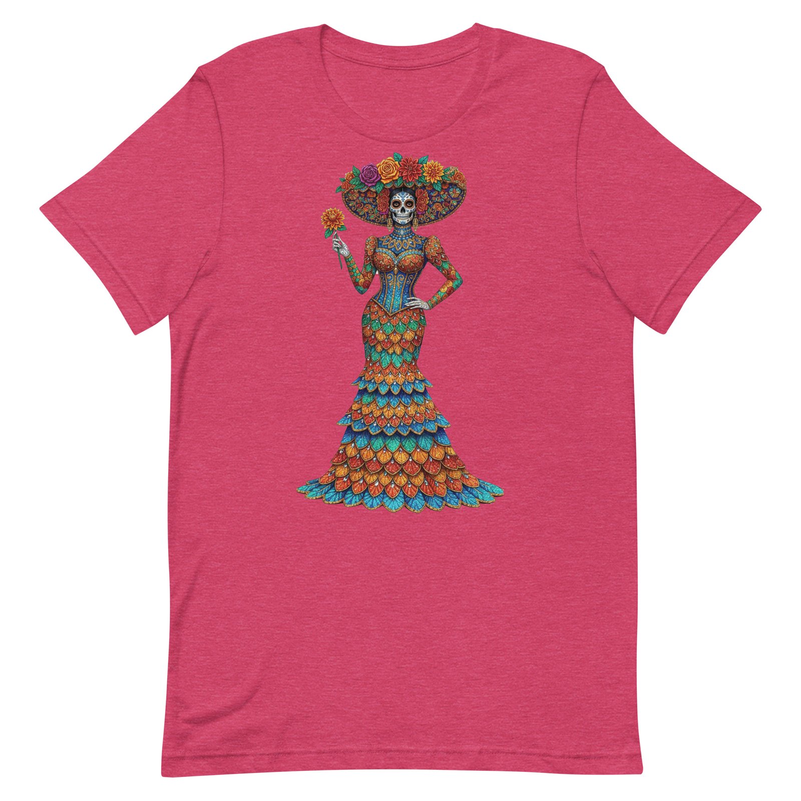Catrina Dia de los Muertos Unisex t-shirt - Image 38