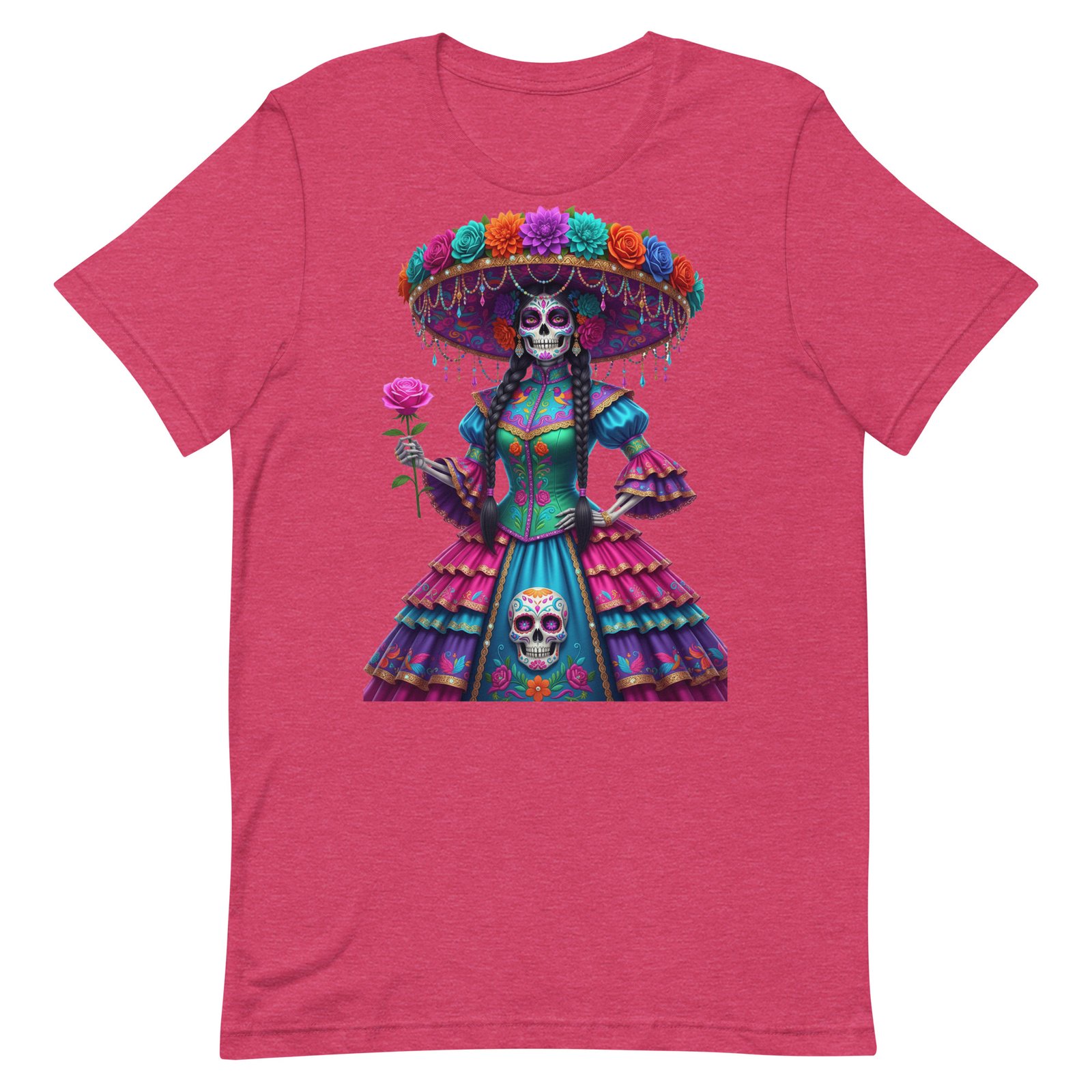 Catrina Dia de los Muertos Unisex t-shirt - Image 38