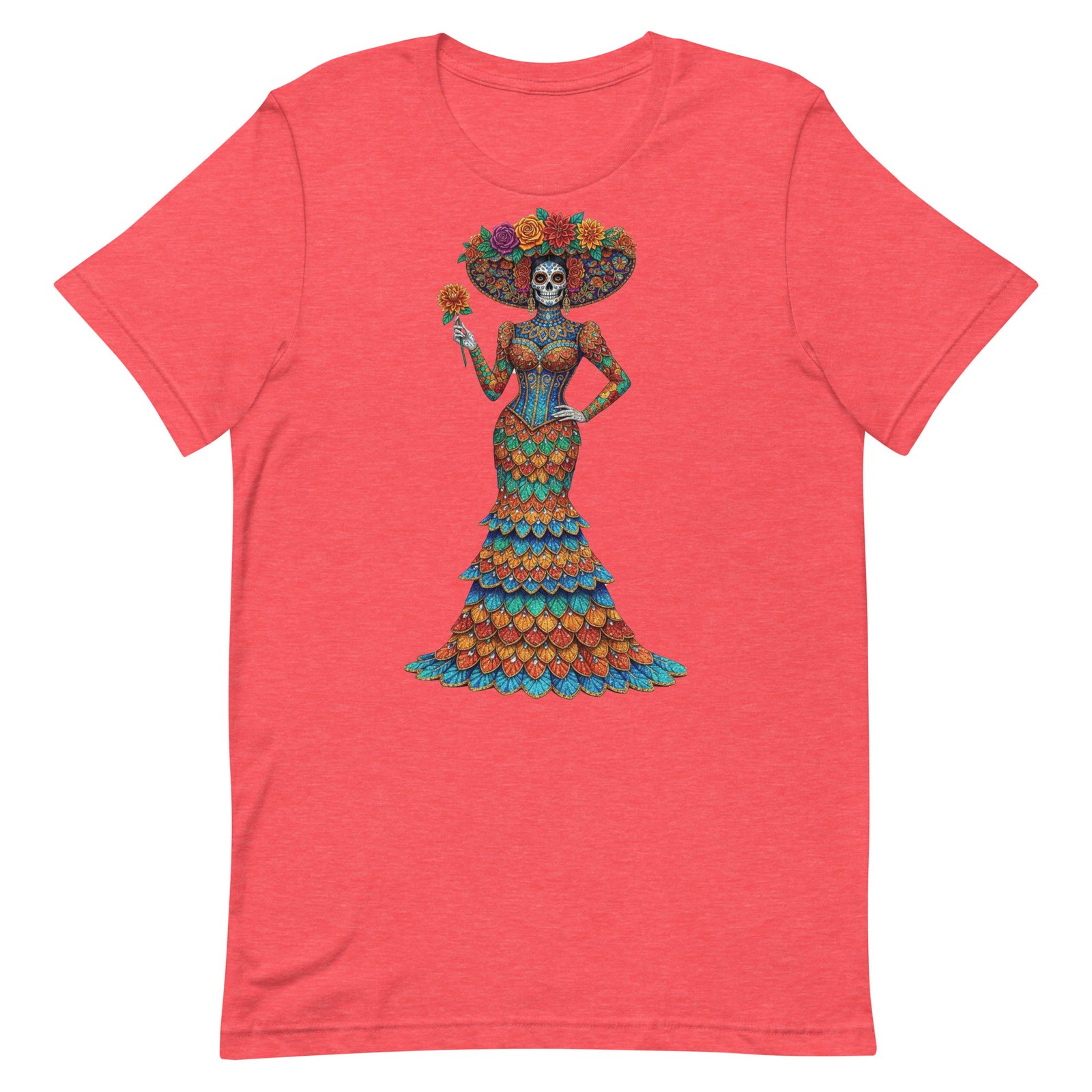Catrina Dia de los Muertos Unisex t-shirt - Image 75