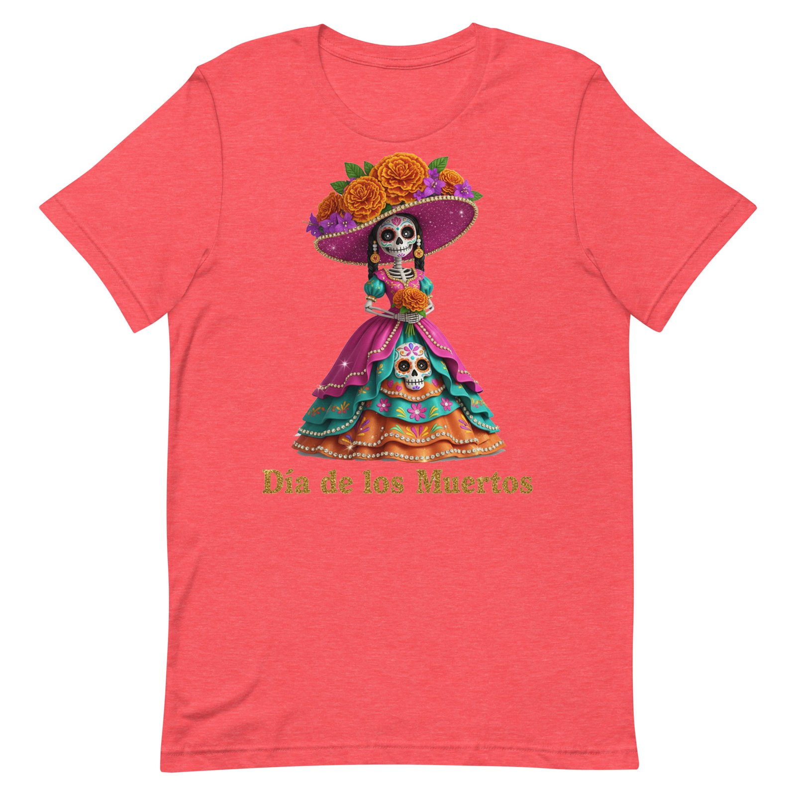 Dia de los Muertos Catrina Unisex t-shirt - Image 75