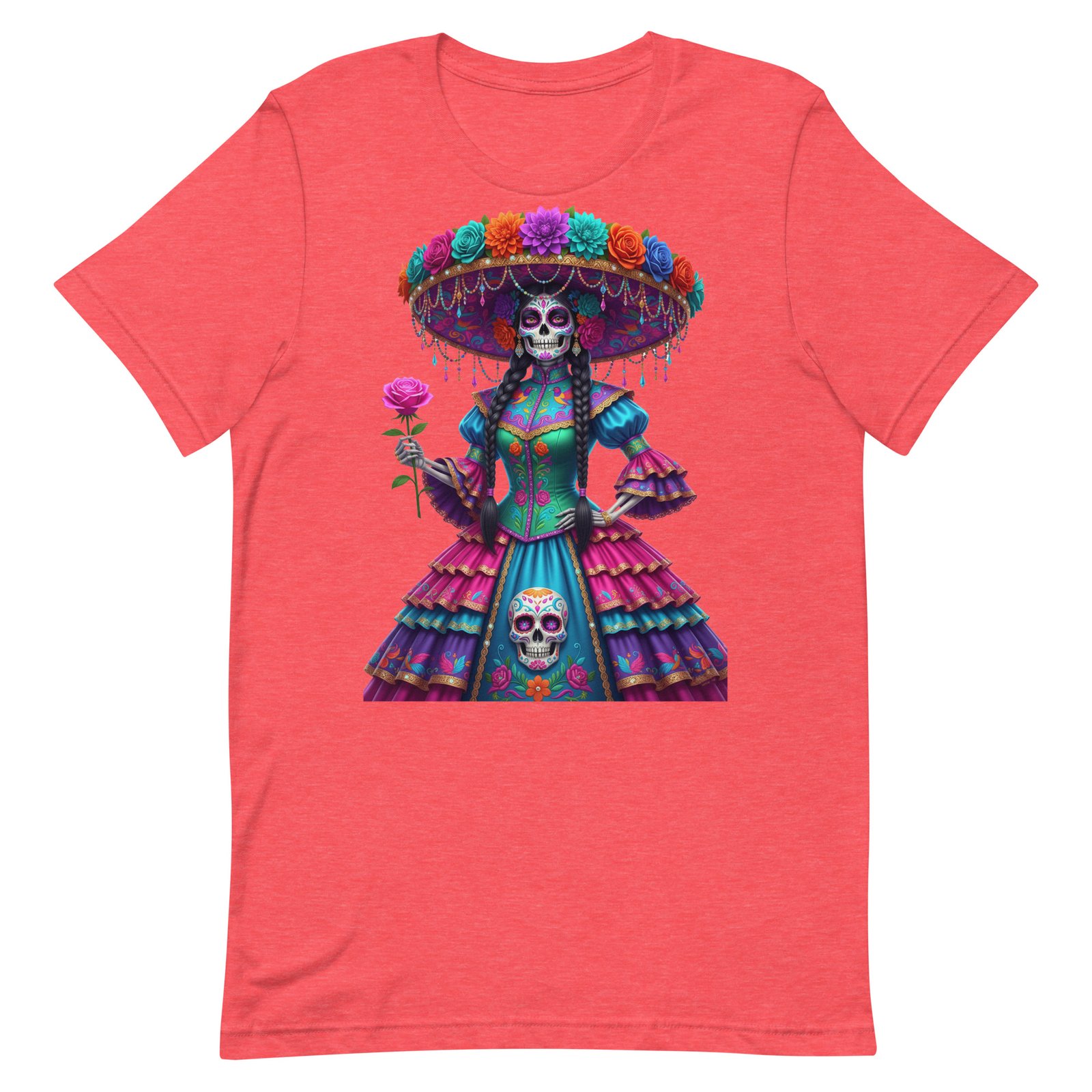 Catrina Dia de los Muertos Unisex t-shirt - Image 75