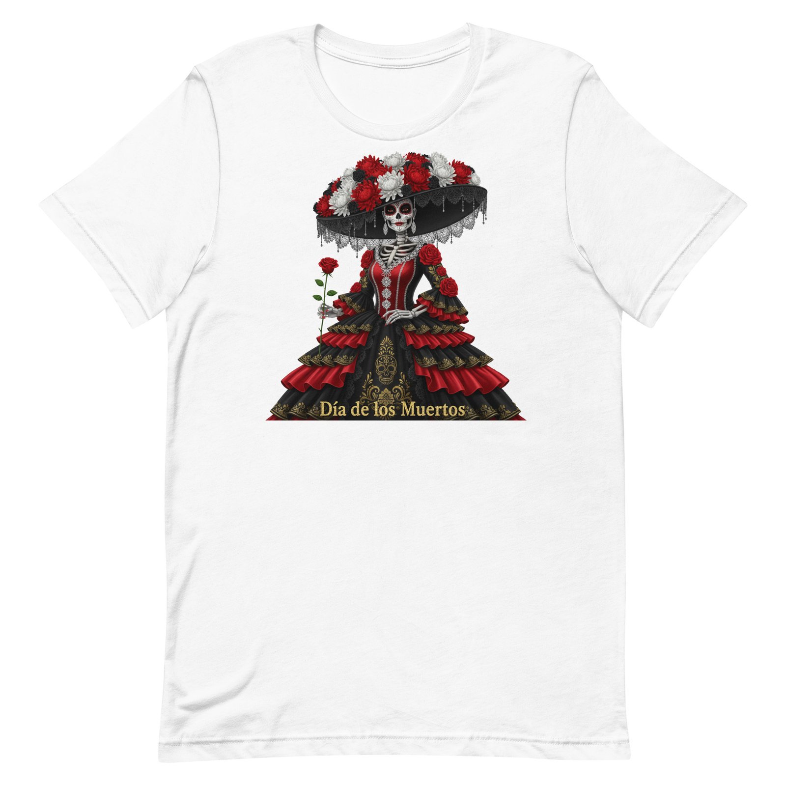 Catrina Dia de los Muertos Unisex t-shirt - Image 39