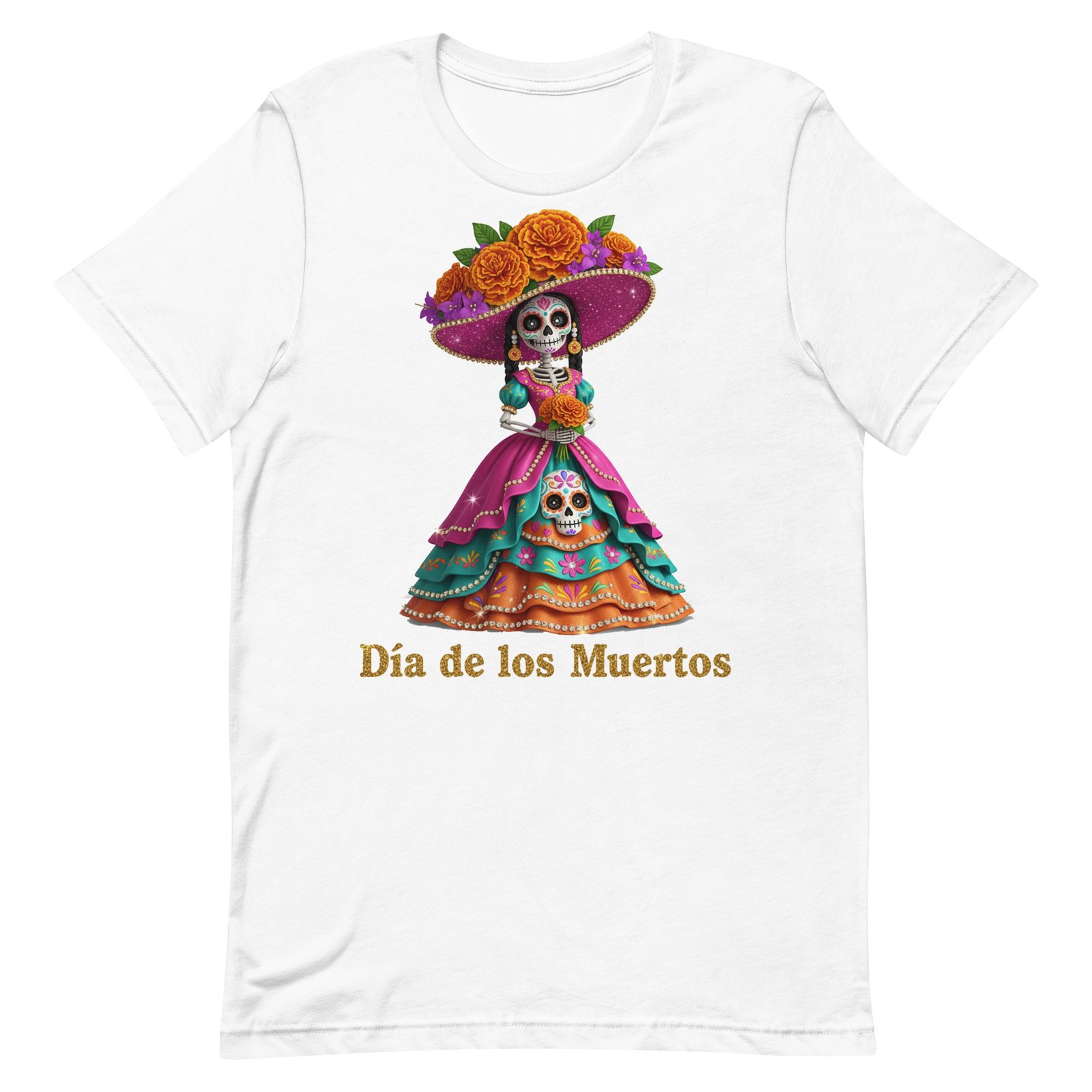 Dia de los Muertos Catrina Unisex t-shirt - Image 39