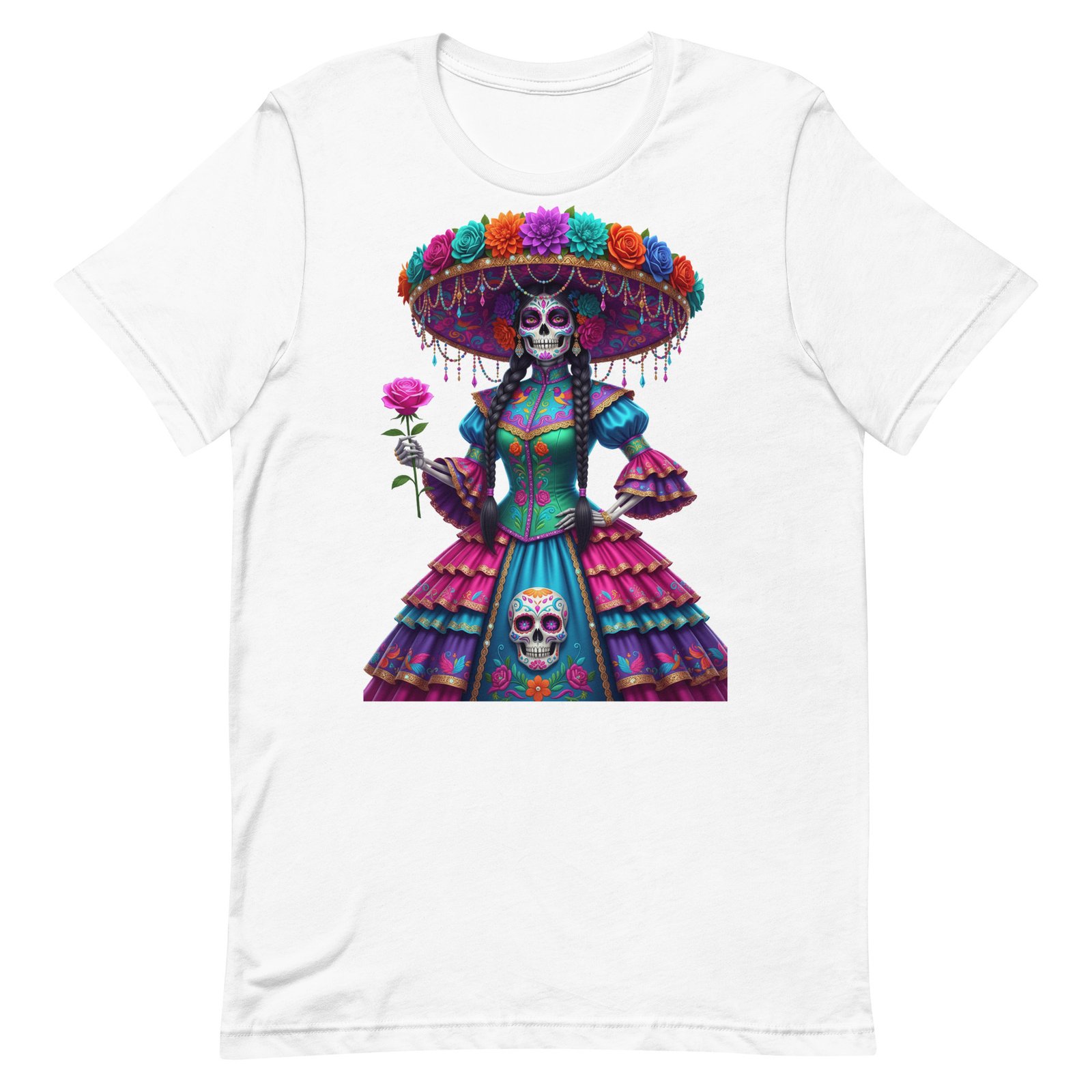 Catrina Dia de los Muertos Unisex t-shirt - Image 39