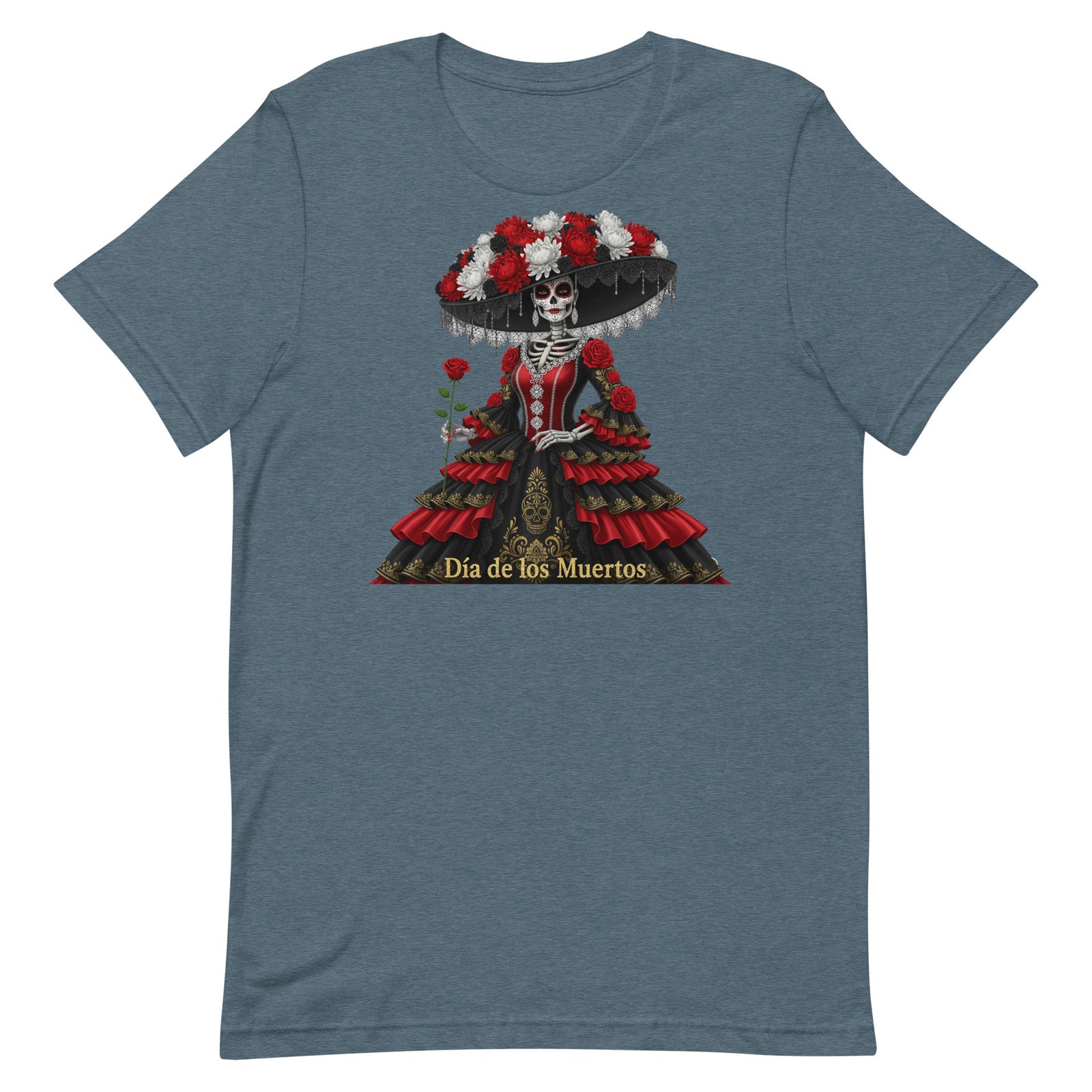 Catrina Dia de los Muertos Unisex t-shirt - Image 40