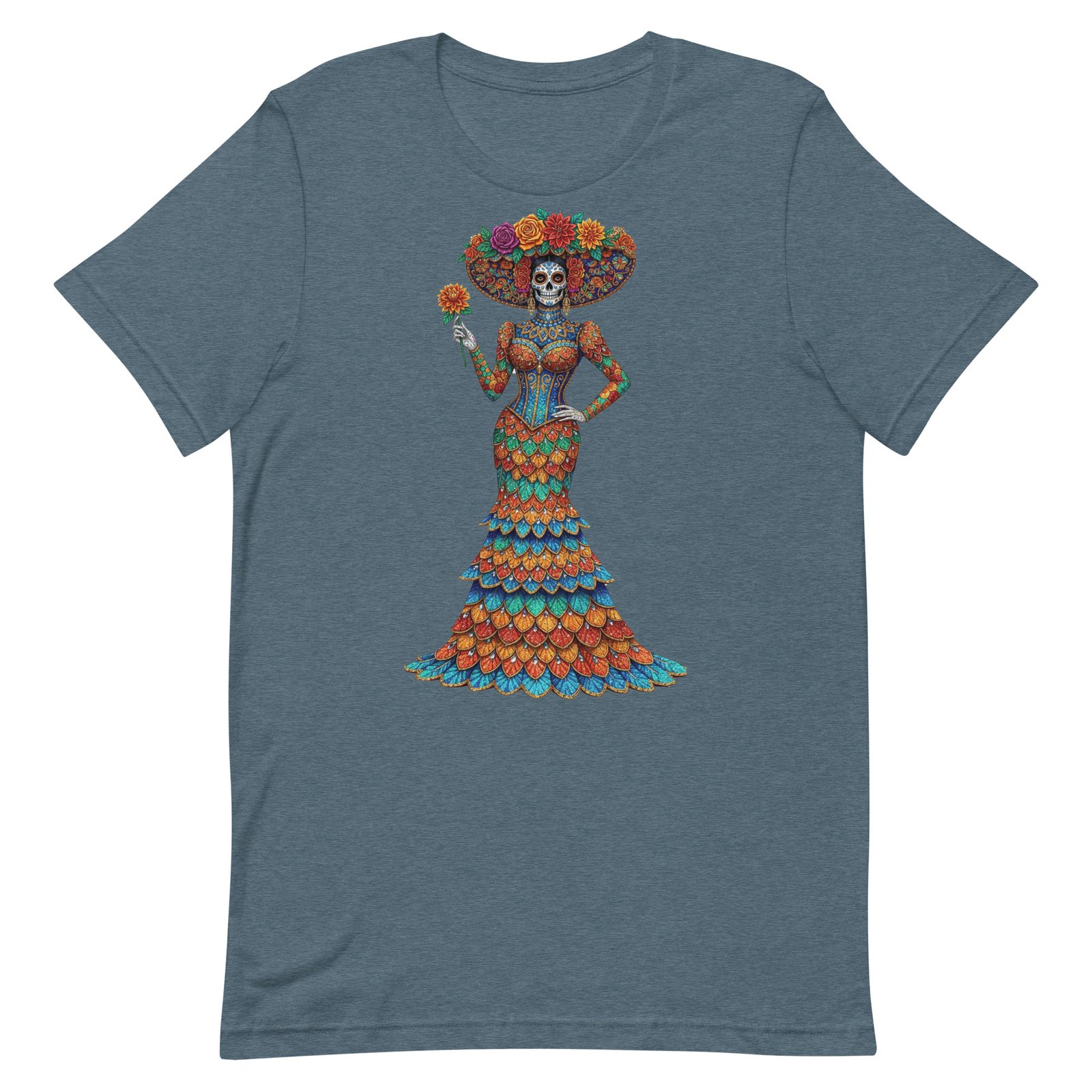 Catrina Dia de los Muertos Unisex t-shirt - Image 40