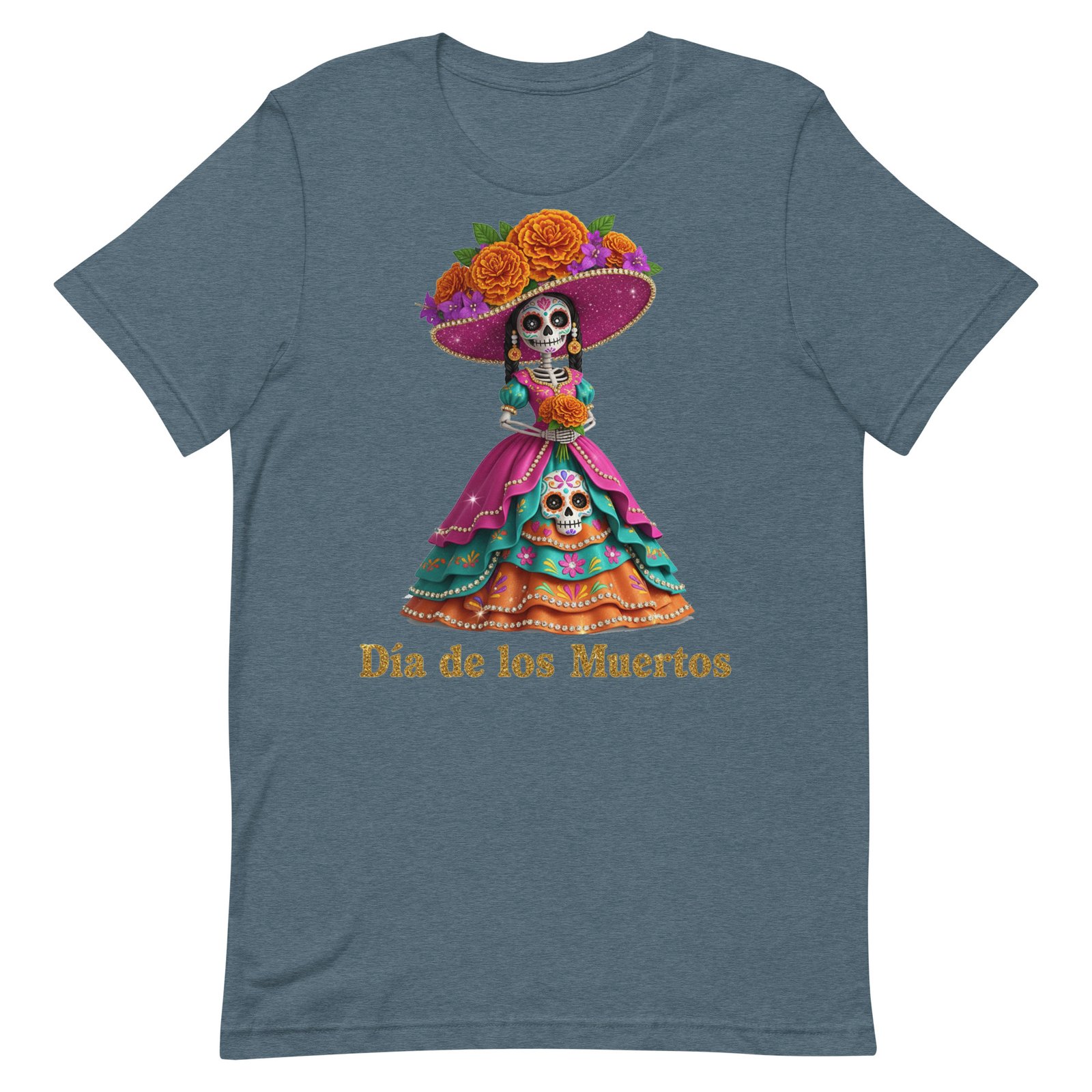 Dia de los Muertos Catrina Unisex t-shirt - Image 40