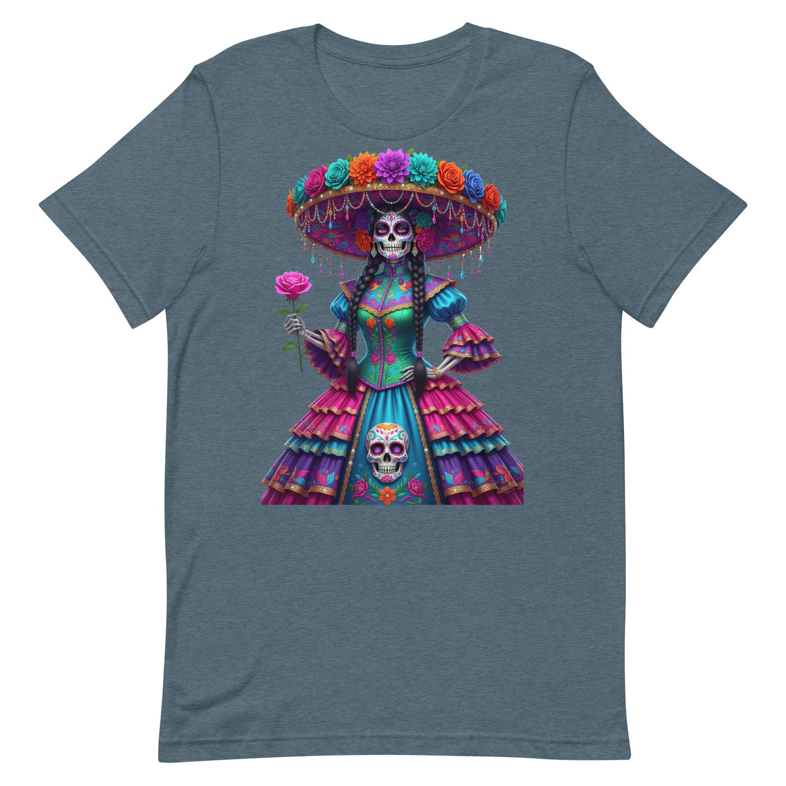 Catrina Dia de los Muertos Unisex t-shirt - Image 40