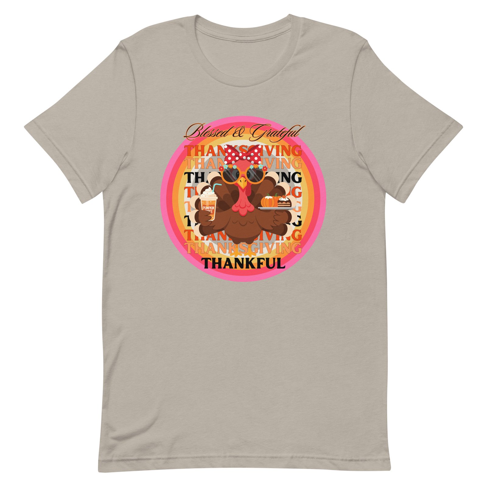Blessed, Grateful and Thankful Thanksgiving Unisex t-shirt - Image 41