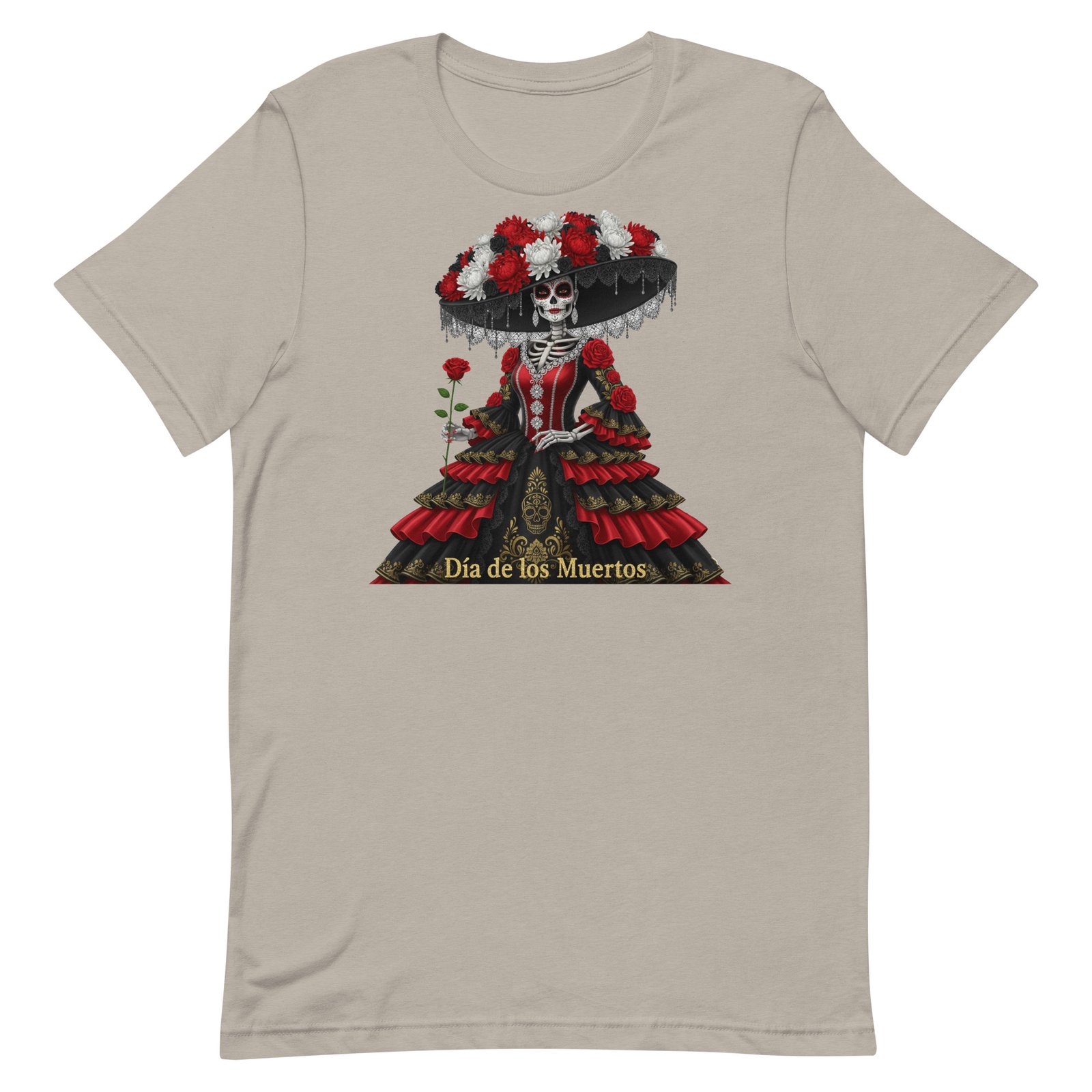 Catrina Dia de los Muertos Unisex t-shirt - Image 41