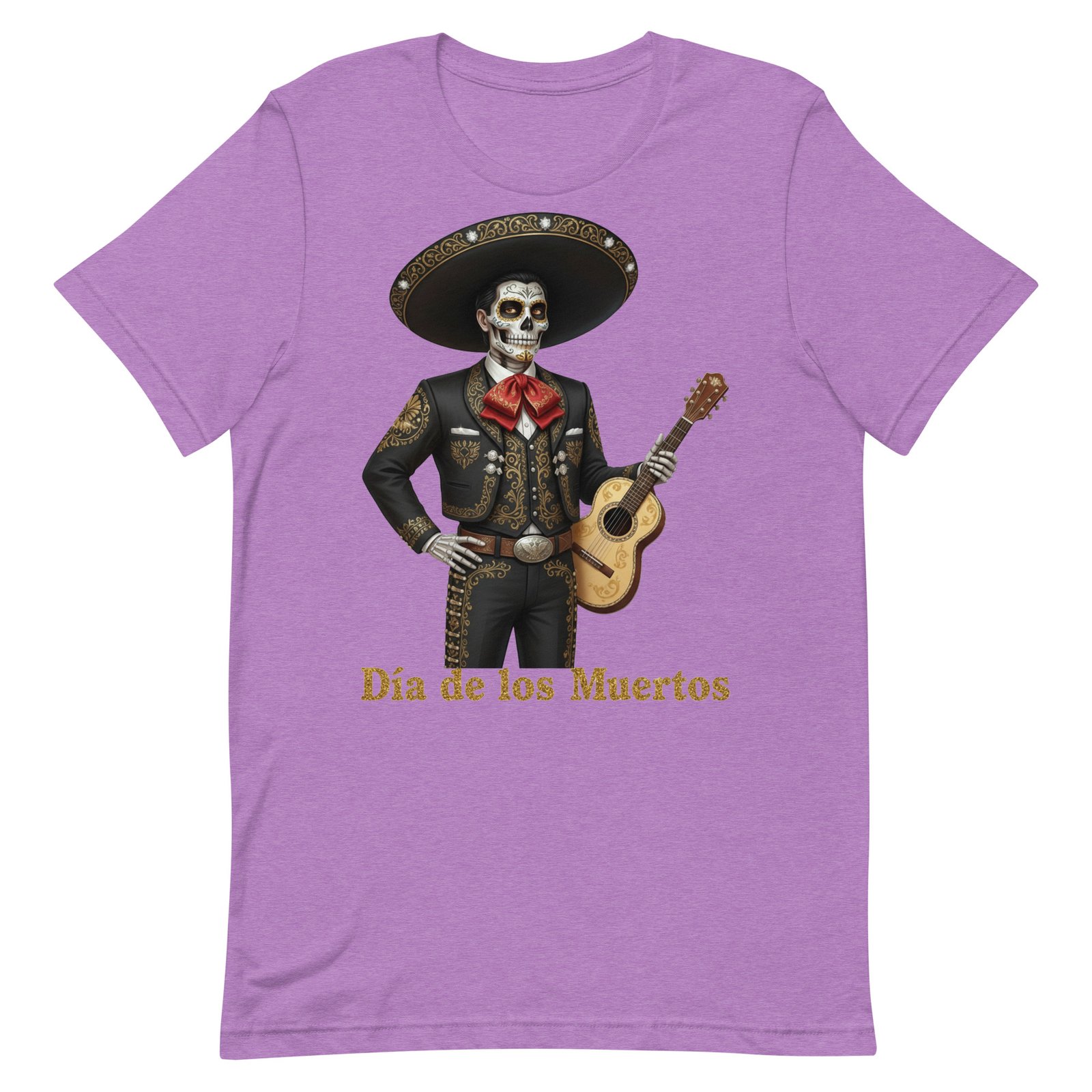 Catrin with guitar Dia de los Muertos Unisex t-shirt - Image 83