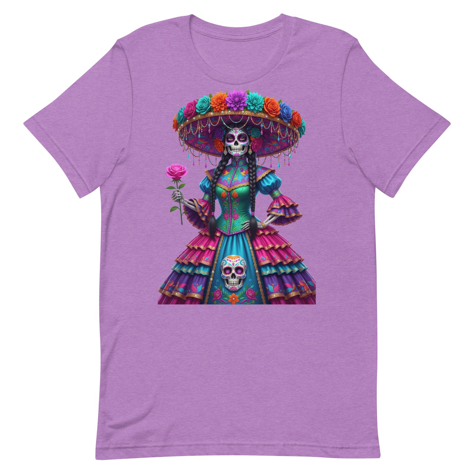 Catrina Dia de los Muertos Unisex t-shirt - Image 83