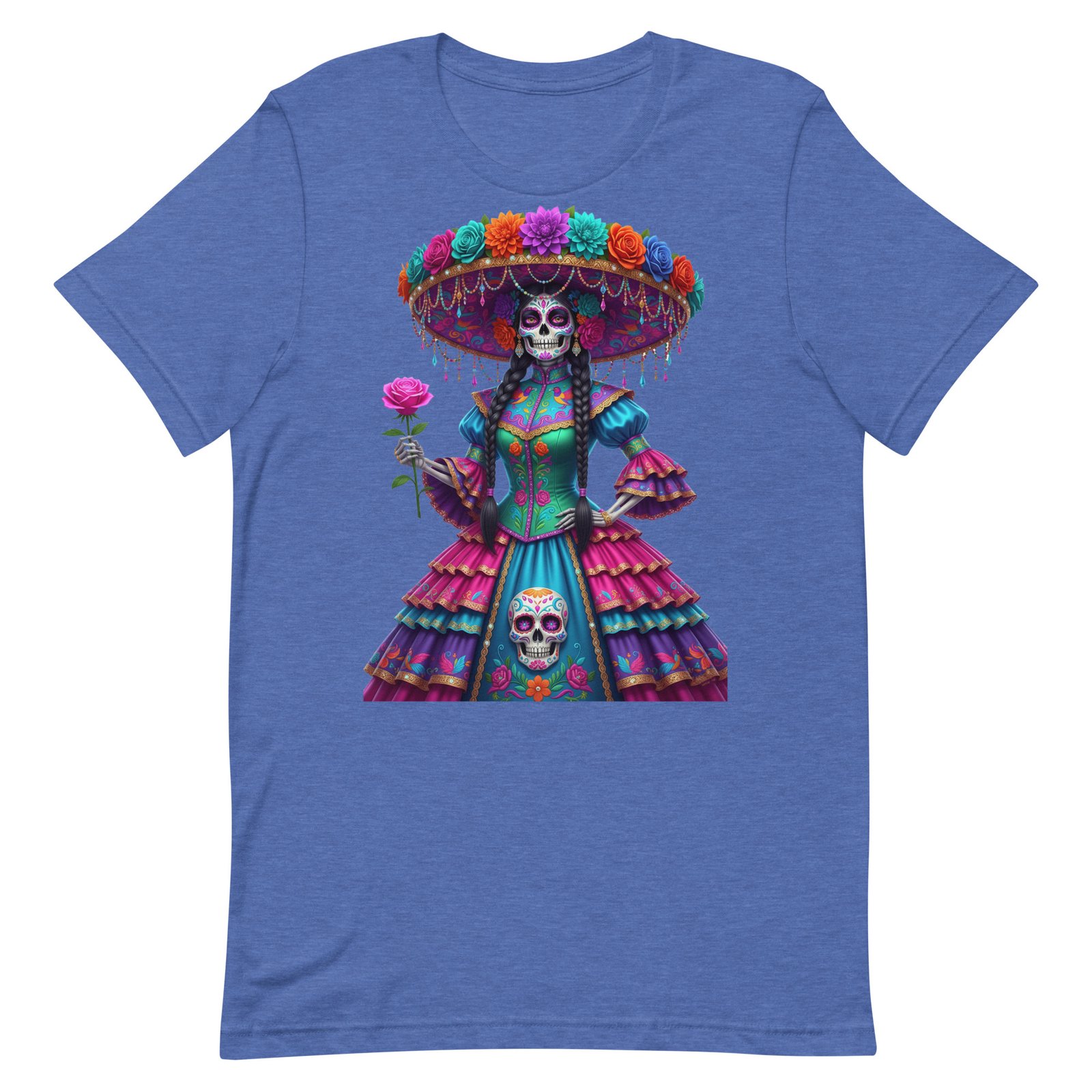 Catrina Dia de los Muertos Unisex t-shirt - Image 42