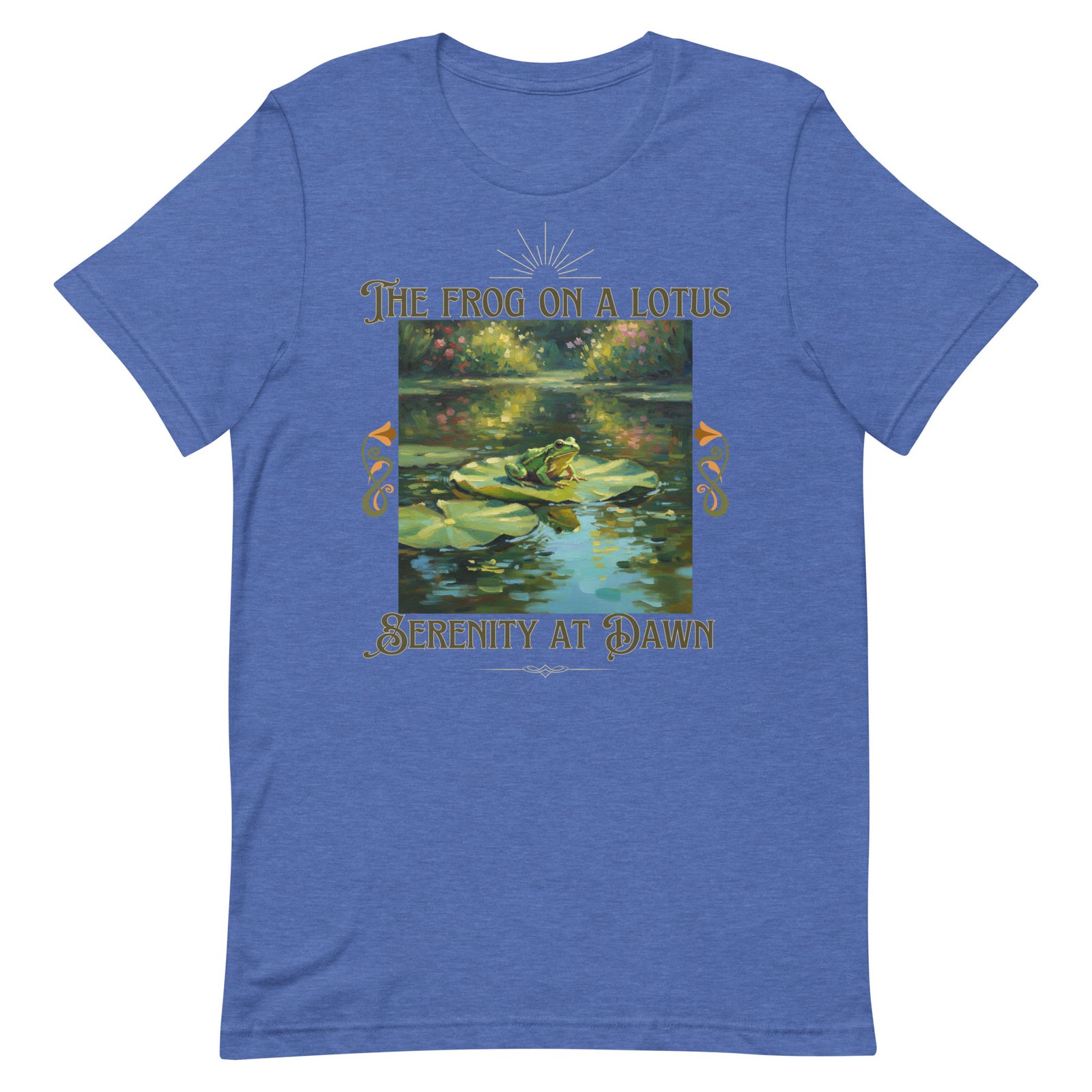 The Frog on a Lotus-Serenity at Dawn-Unisex t-shirt - Image 42