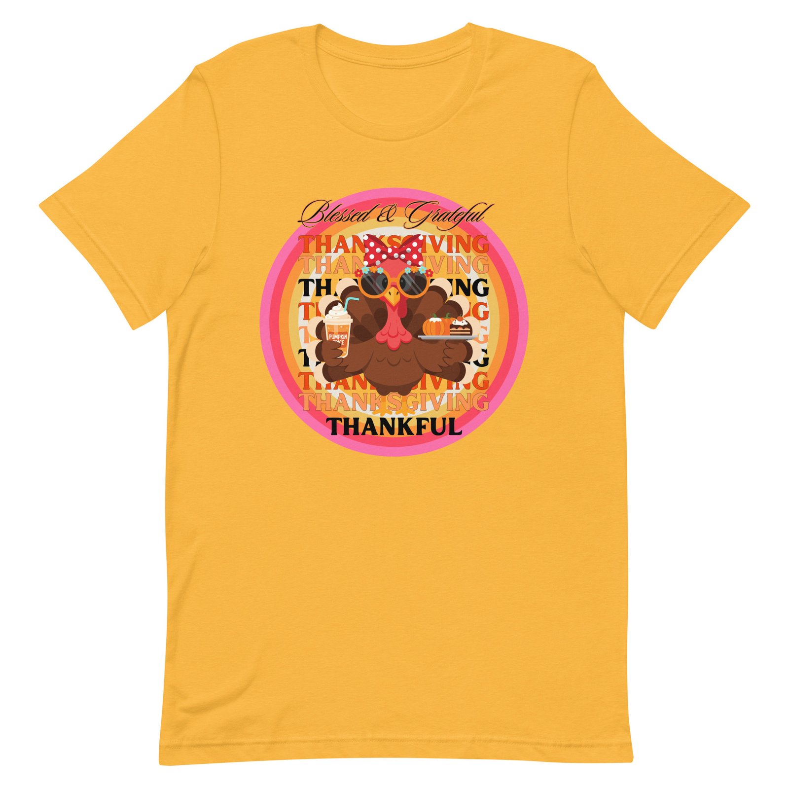 Blessed, Grateful and Thankful Thanksgiving Unisex t-shirt - Image 94