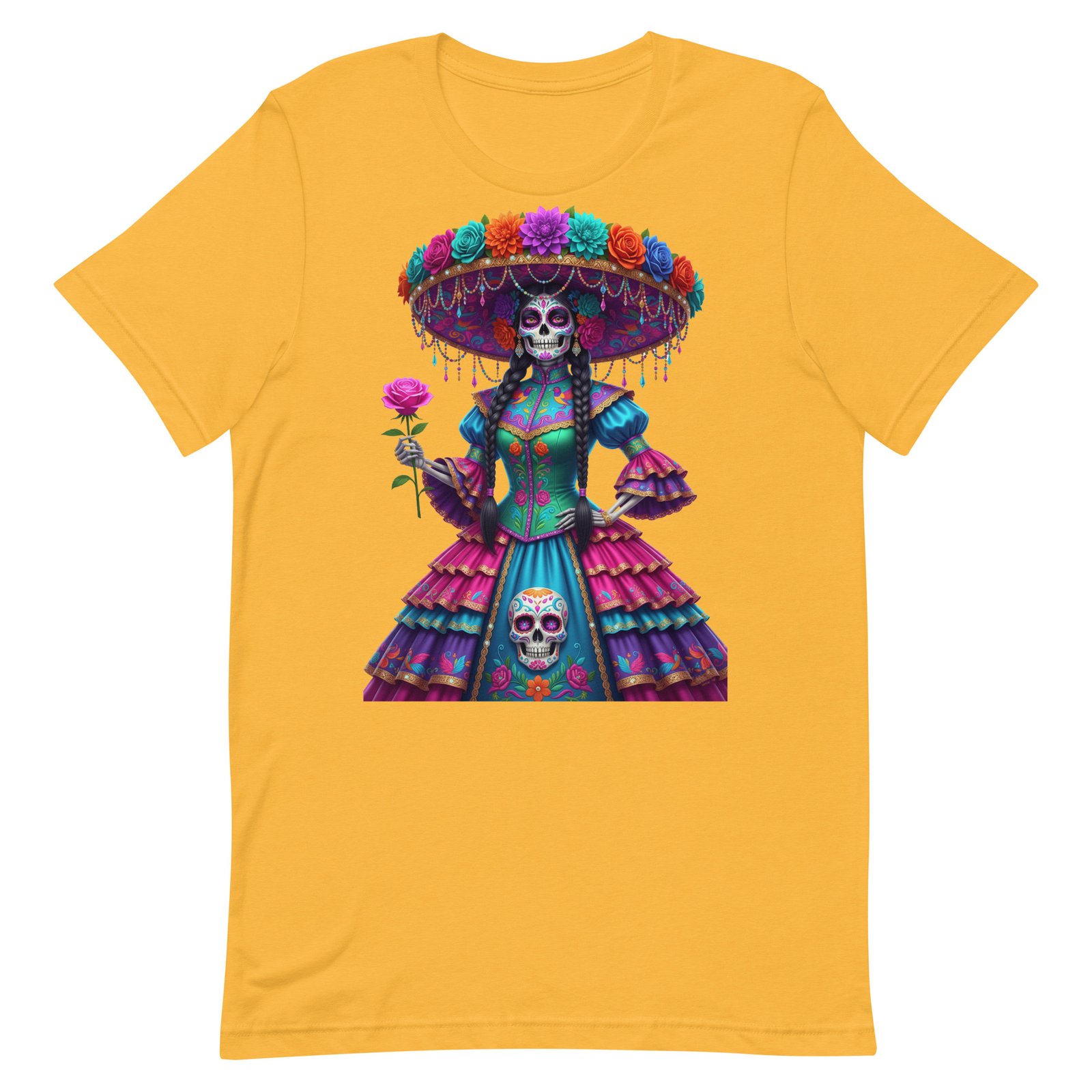 Catrina Dia de los Muertos Unisex t-shirt - Image 94