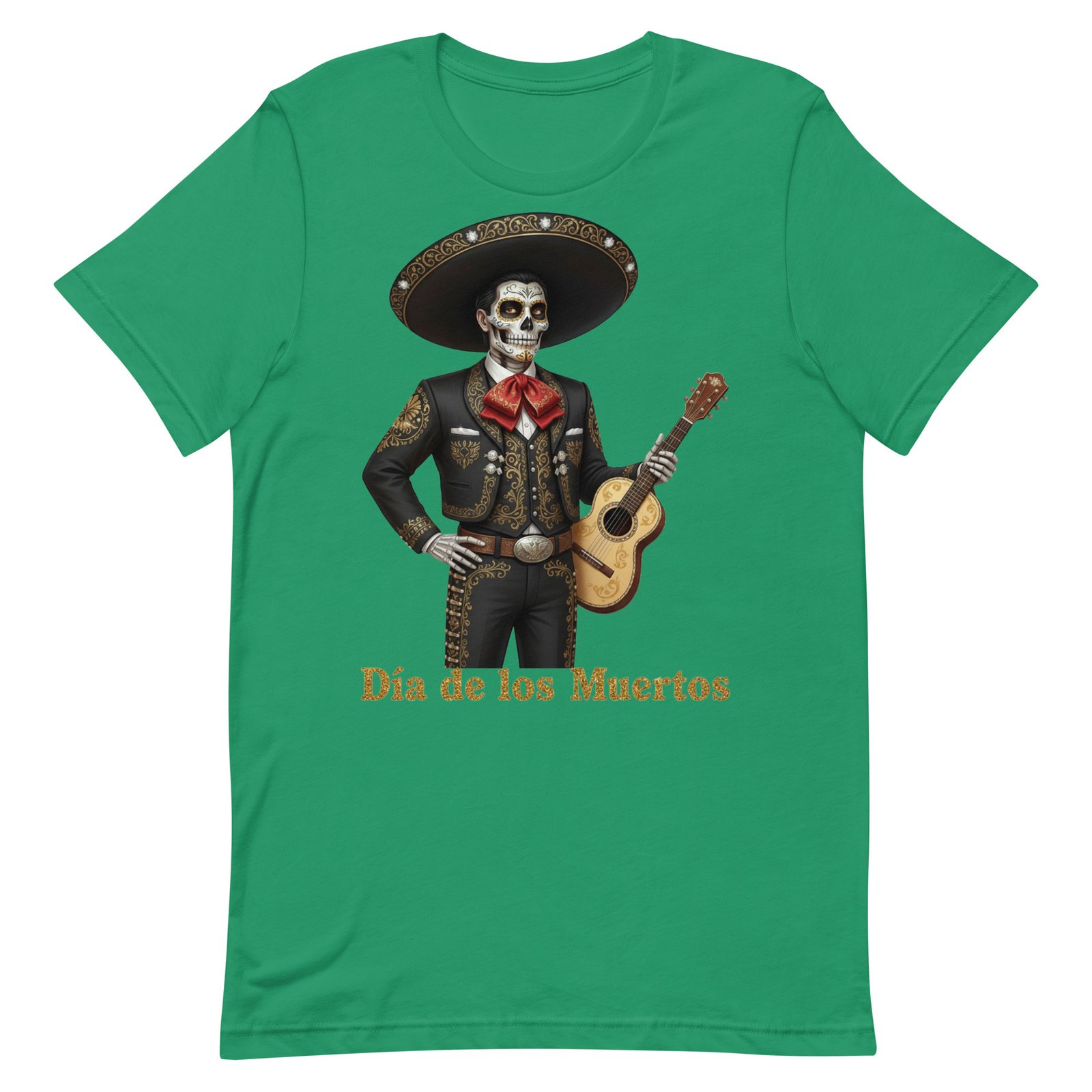 Catrin with guitar Dia de los Muertos Unisex t-shirt - Image 43