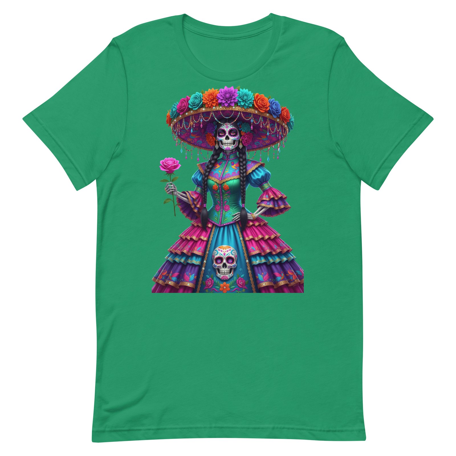 Catrina Dia de los Muertos Unisex t-shirt - Image 43
