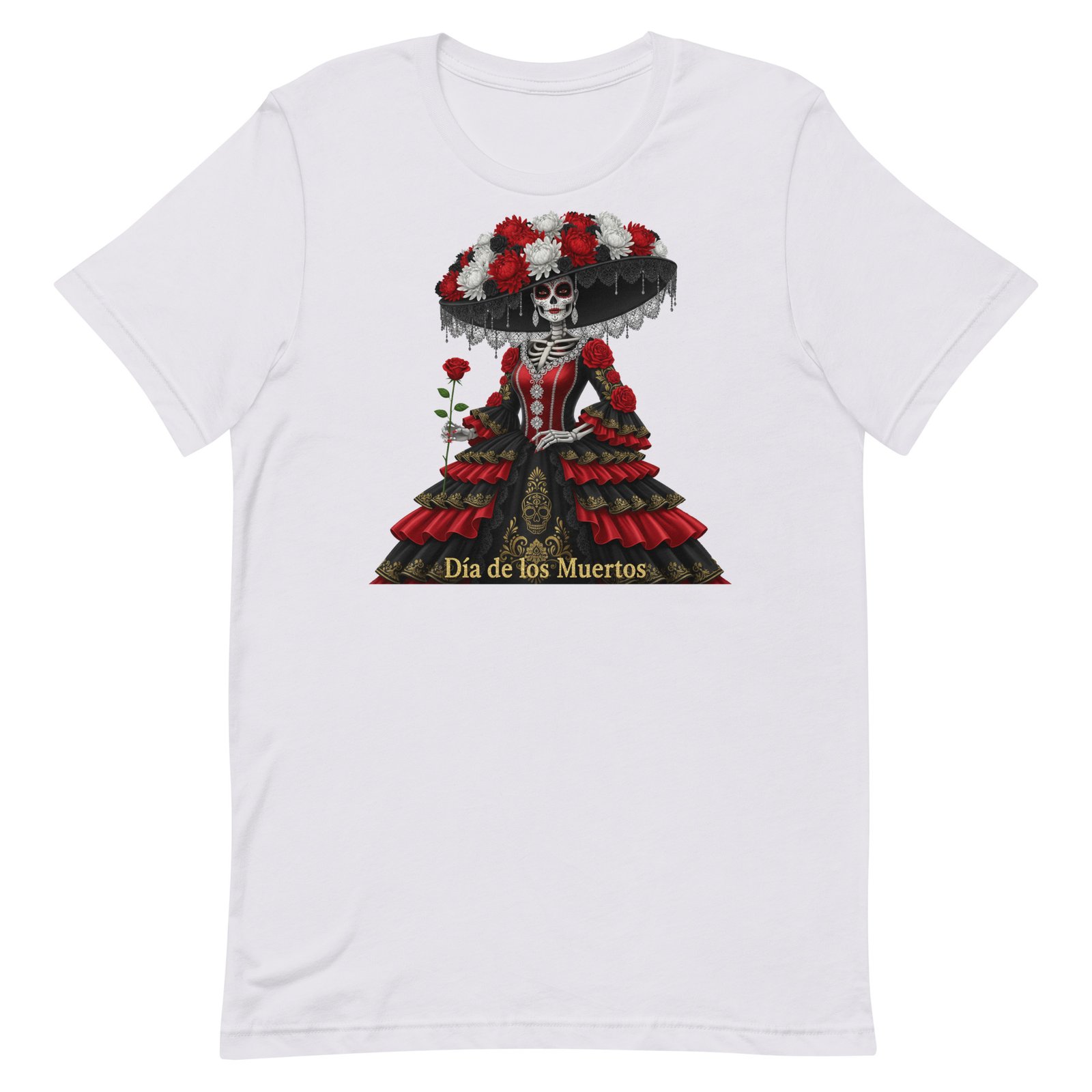 Catrina Dia de los Muertos Unisex t-shirt - Image 44