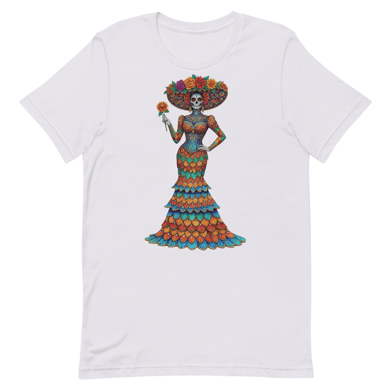 Catrina Dia de los Muertos Unisex t-shirt - Image 44