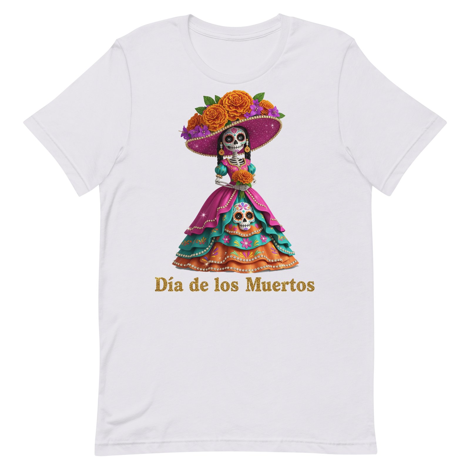 Dia de los Muertos Catrina Unisex t-shirt - Image 44