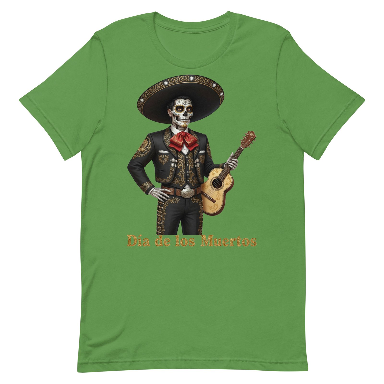 Catrin with guitar Dia de los Muertos Unisex t-shirt - Image 45