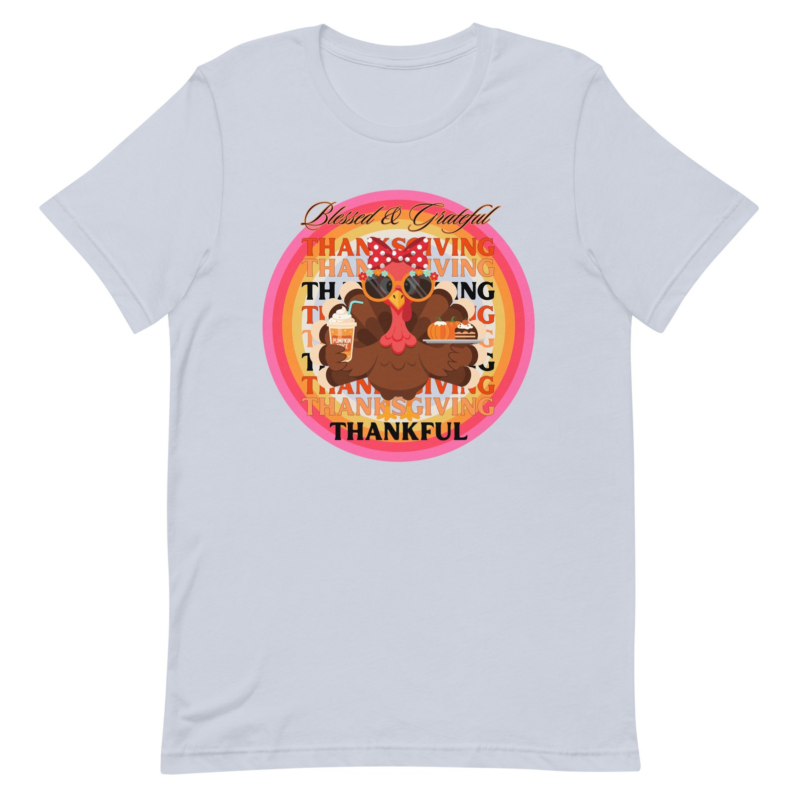 Blessed, Grateful and Thankful Thanksgiving Unisex t-shirt - Image 46