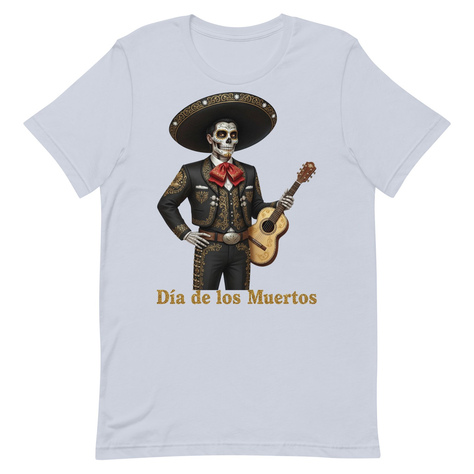 Catrin with guitar Dia de los Muertos Unisex t-shirt - Image 46