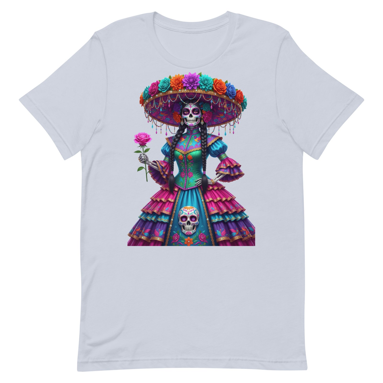 Catrina Dia de los Muertos Unisex t-shirt - Image 46