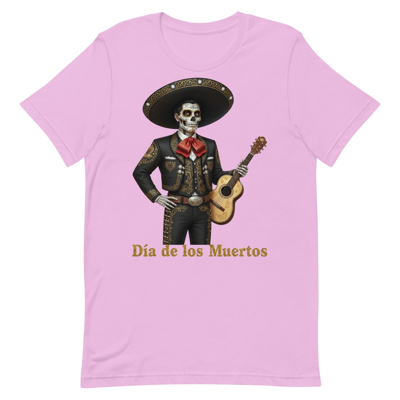 Catrin with guitar Dia de los Muertos Unisex t-shirt - Image 47