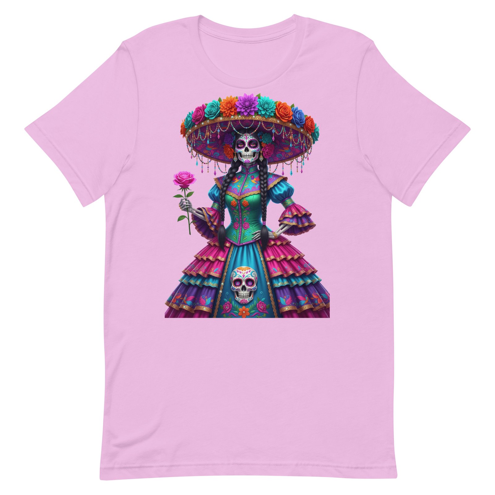 Catrina Dia de los Muertos Unisex t-shirt - Image 47