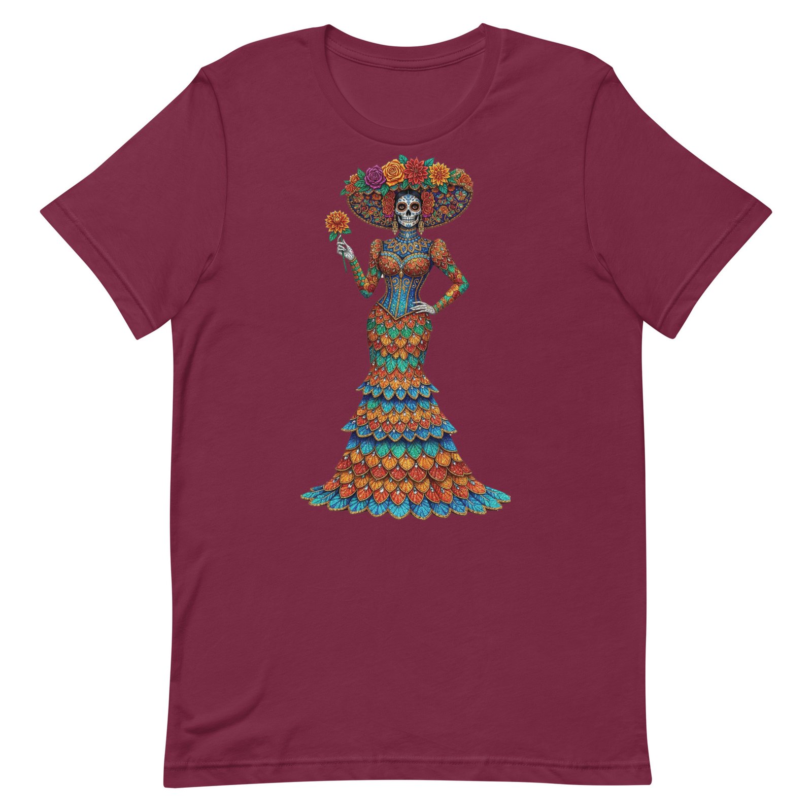 Catrina Dia de los Muertos Unisex t-shirt - Image 48