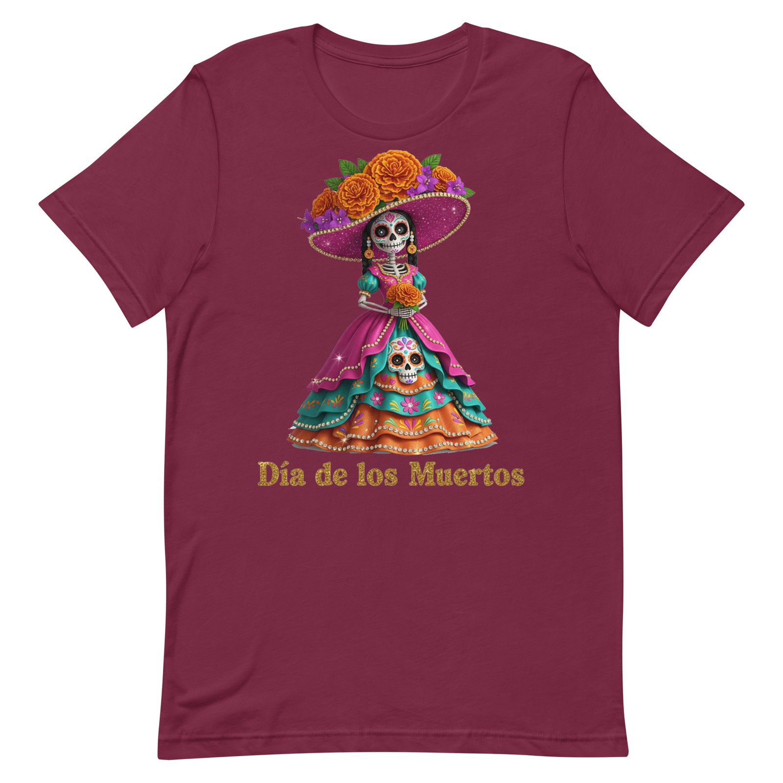 Dia de los Muertos Catrina Unisex t-shirt - Image 48