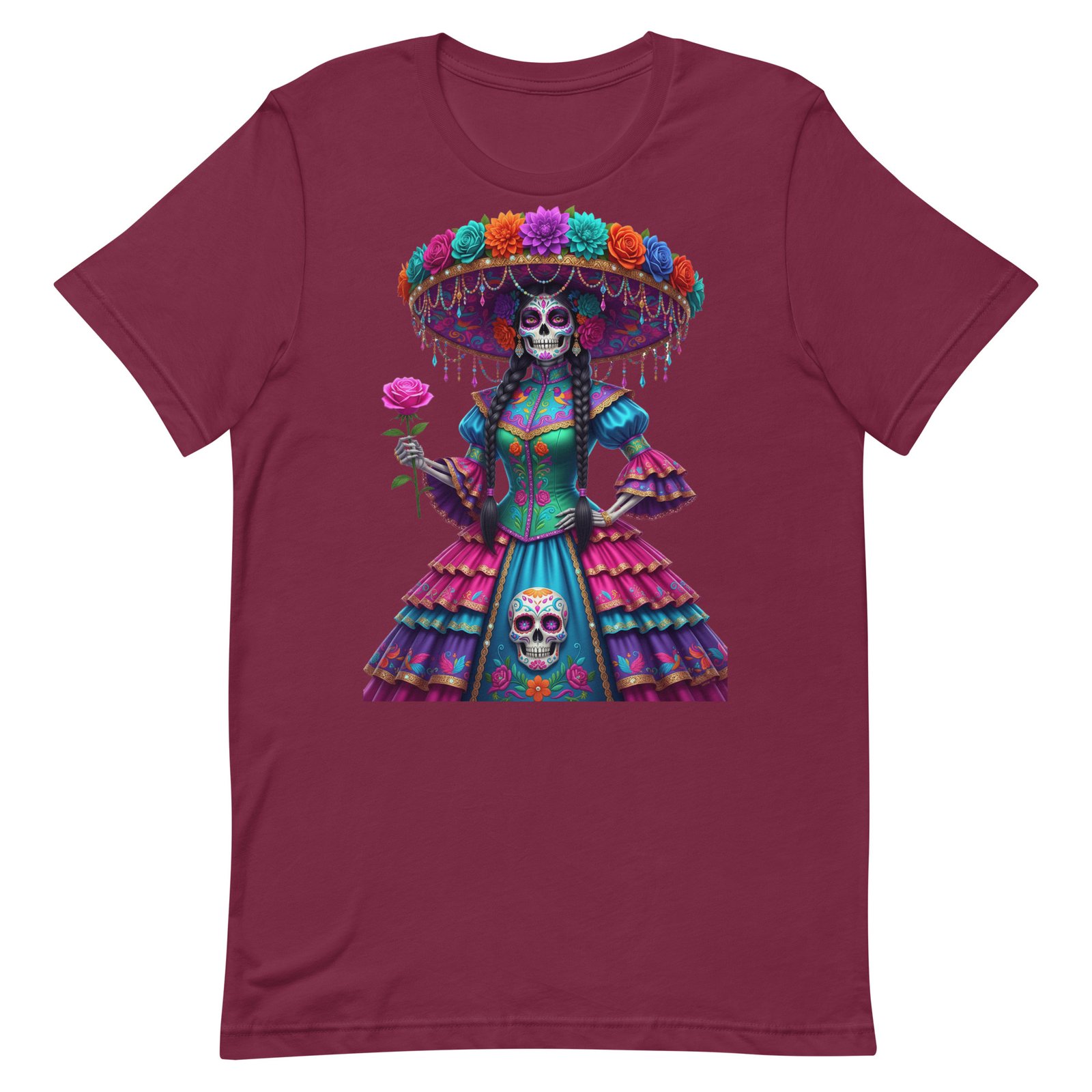 Catrina Dia de los Muertos Unisex t-shirt - Image 48