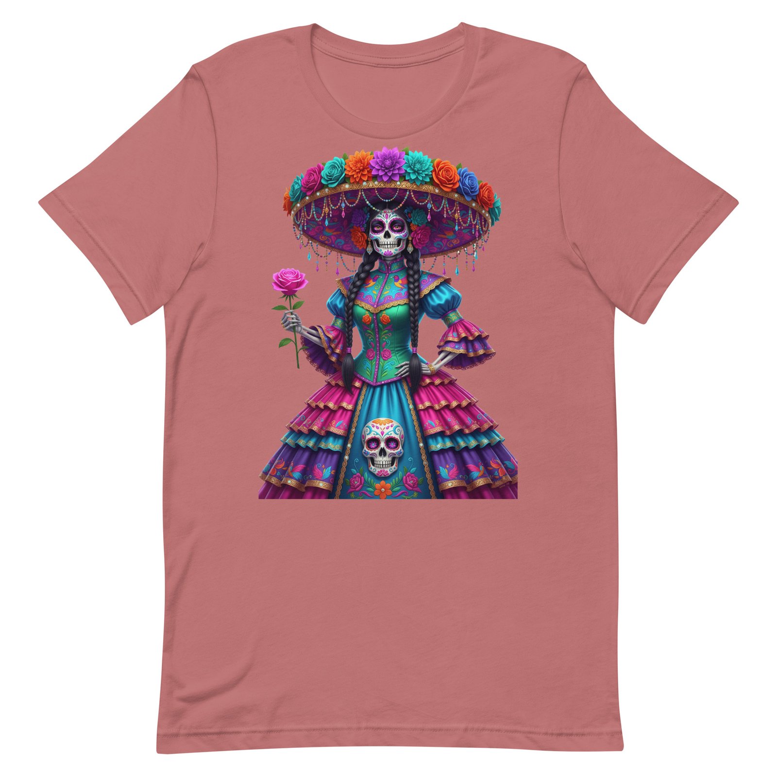 Catrina Dia de los Muertos Unisex t-shirt - Image 49
