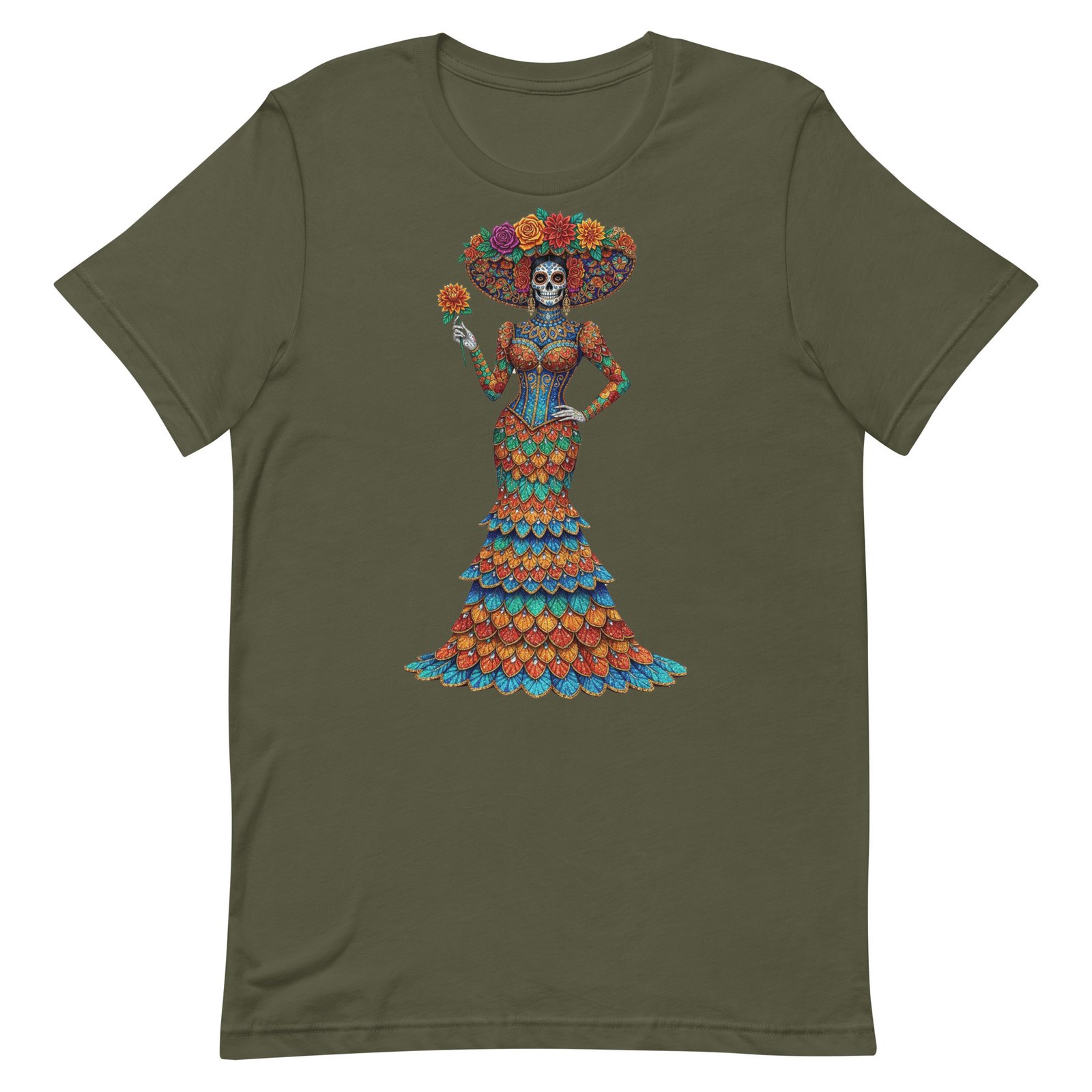 Catrina Dia de los Muertos Unisex t-shirt - Image 50