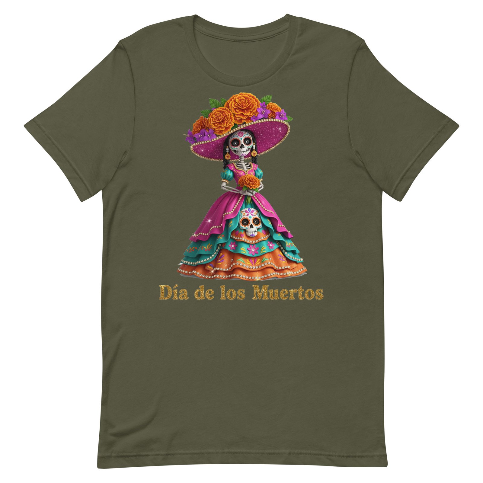 Dia de los Muertos Catrina Unisex t-shirt - Image 50
