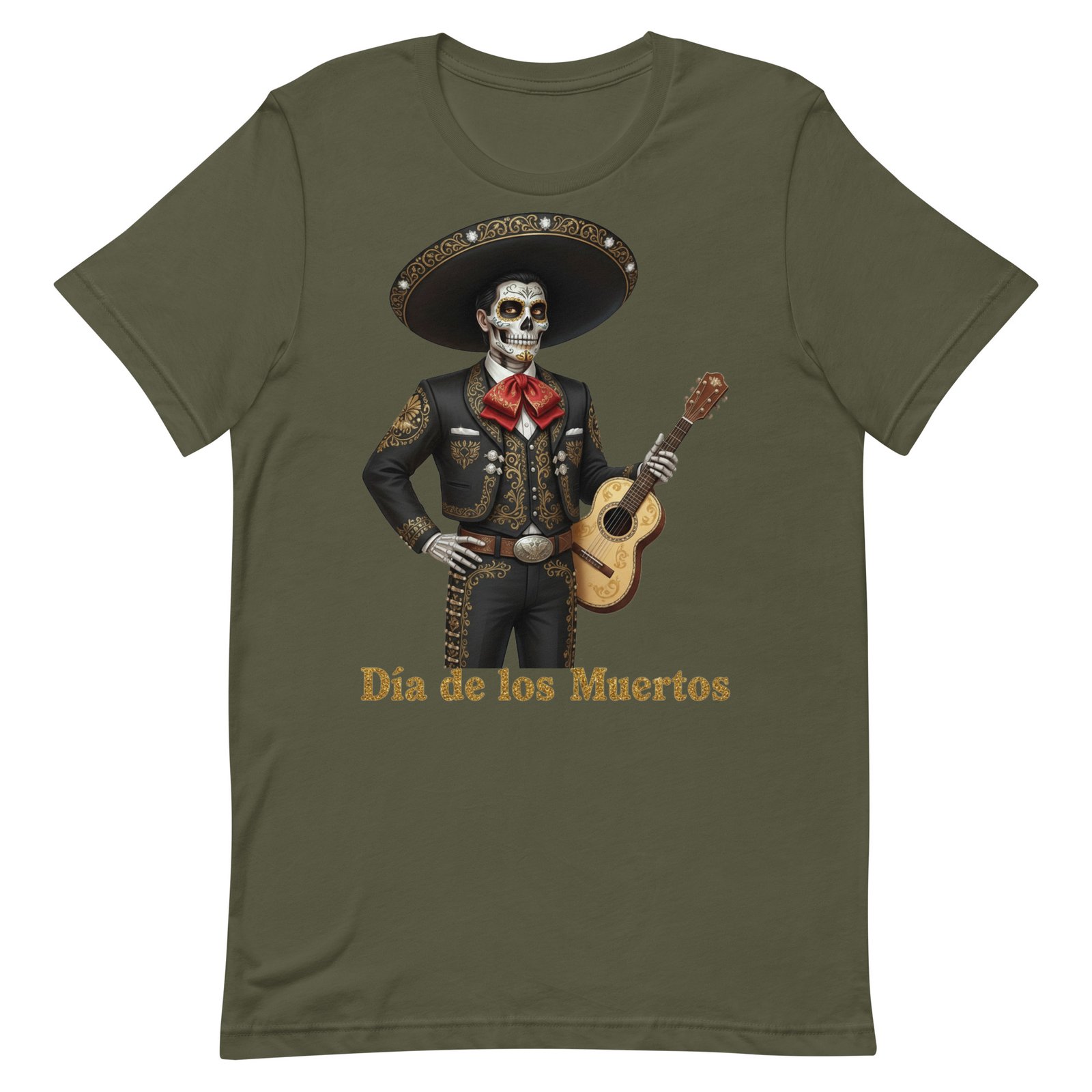 Catrin with guitar Dia de los Muertos Unisex t-shirt - Image 50