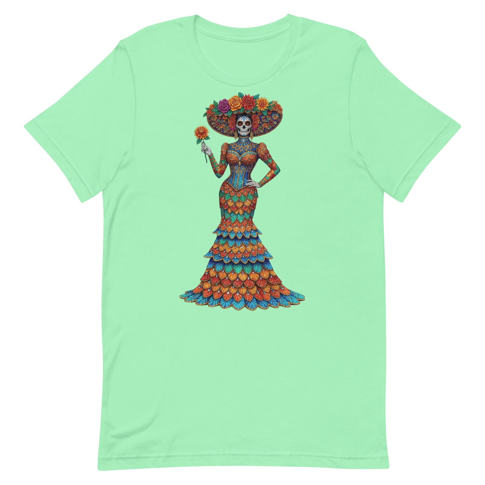 Catrina Dia de los Muertos Unisex t-shirt - Image 88