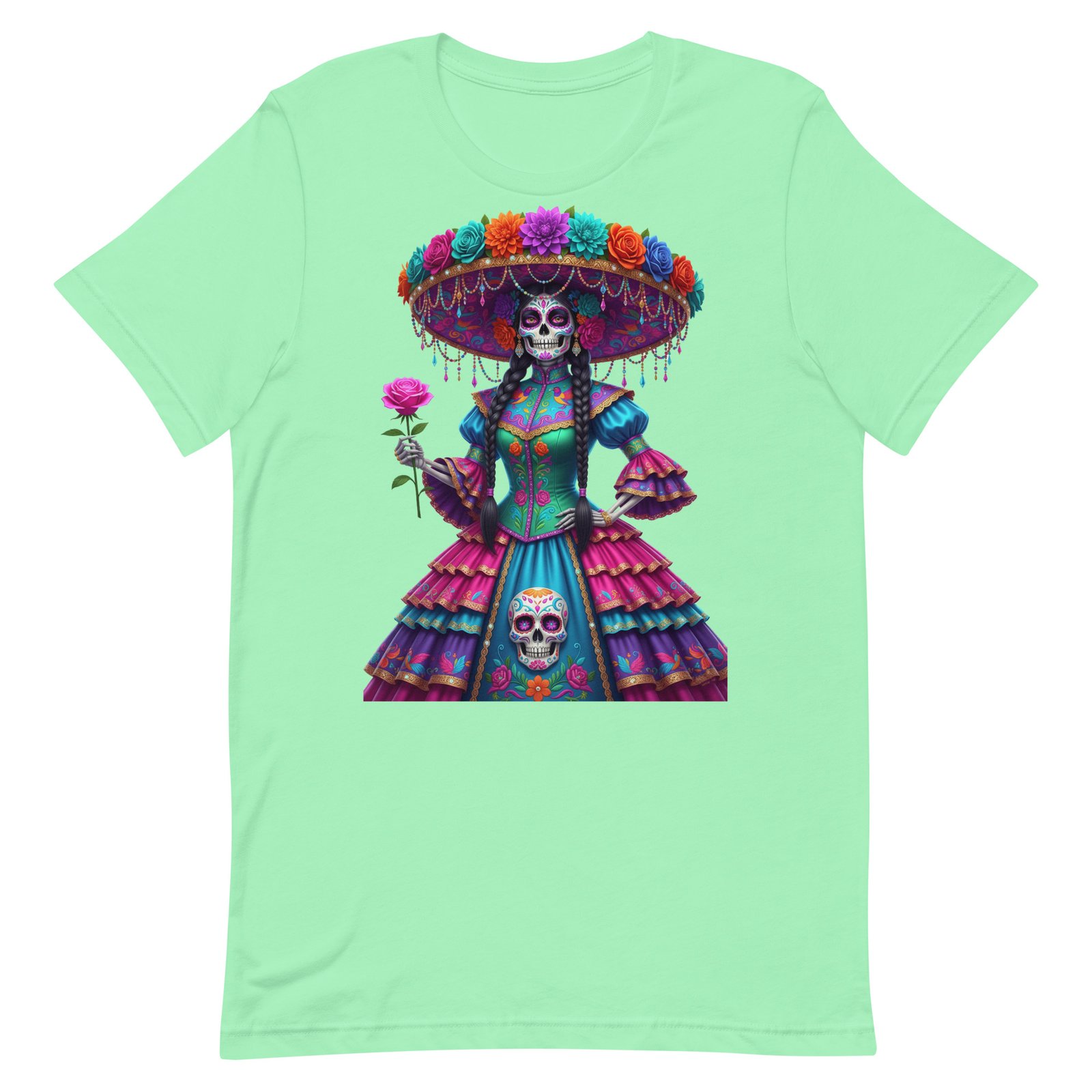 Catrina Dia de los Muertos Unisex t-shirt - Image 88