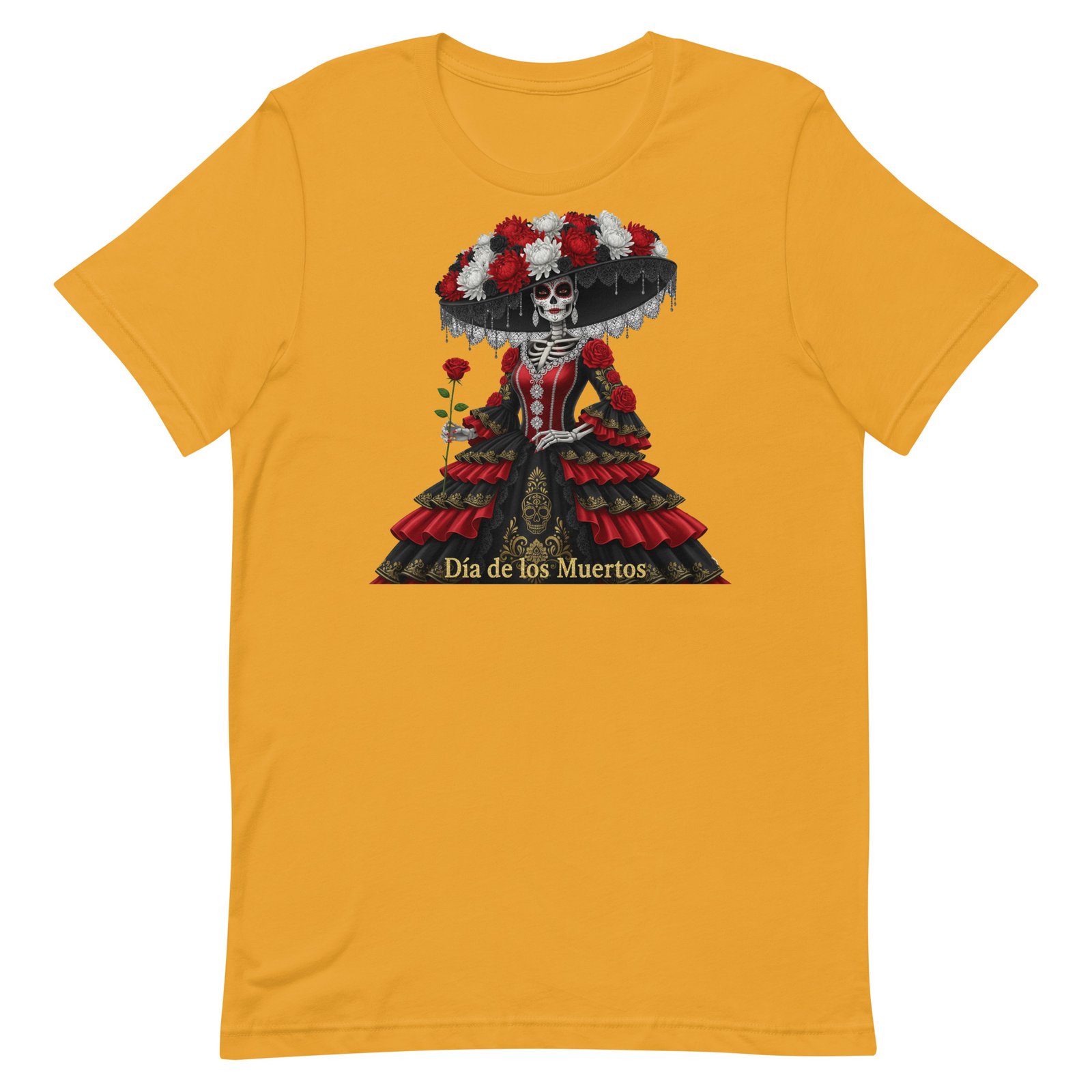 Catrina Dia de los Muertos Unisex t-shirt - Image 51