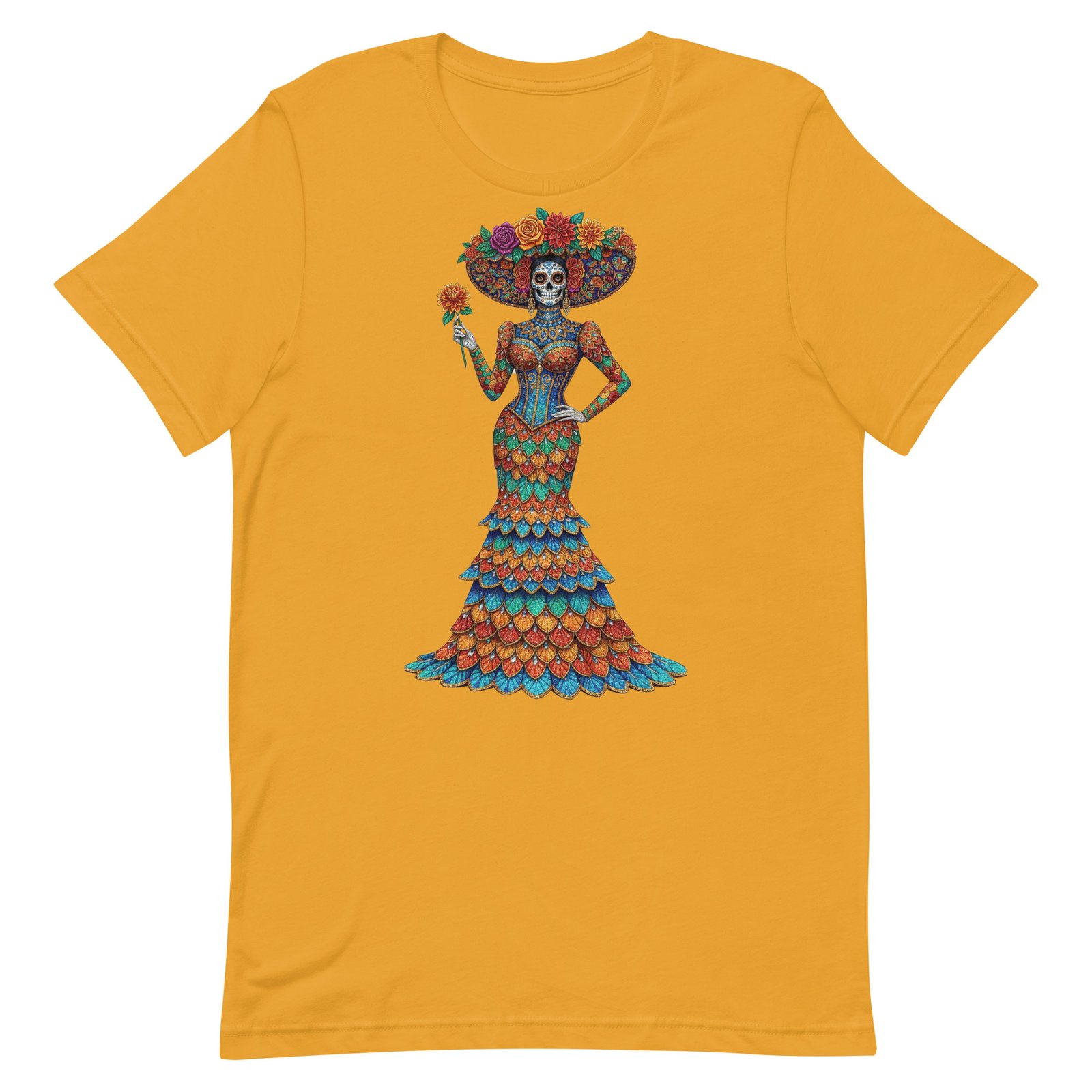 Catrina Dia de los Muertos Unisex t-shirt - Image 51