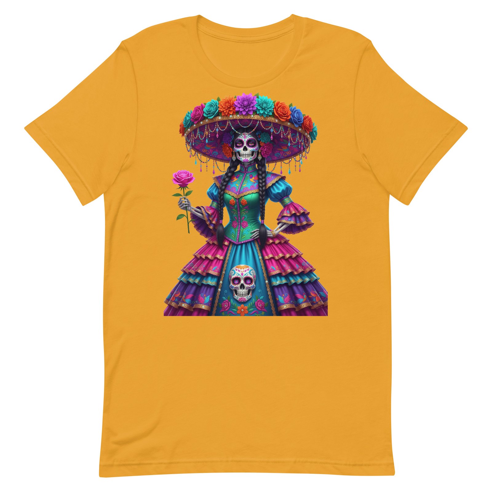 Catrina Dia de los Muertos Unisex t-shirt - Image 51